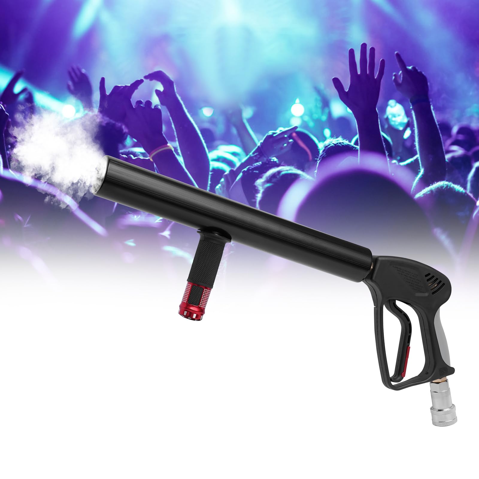 Portable CO2 Fog Machine Gun - 9.84ft High Pressure Tub Smoke Cannon for DJ Effects, Stage Shows, Halloween Parties, Club & Bar Events | Perfect for Theatrical Performances, Concerts and Special Effects