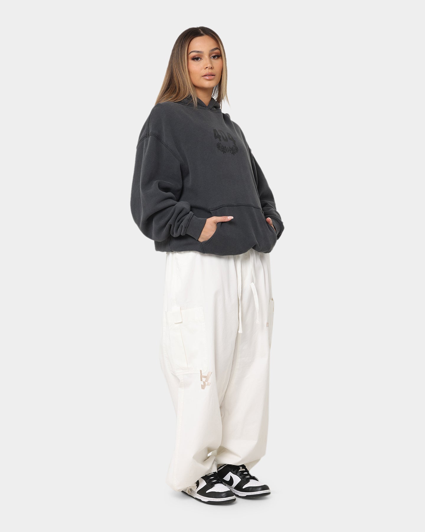 Vintage 404 Flight Hoodie - Charcoal Grey | Retro Airplane Graphic Sweatshirt for Men & Women | Perfect for Casual Wear, Travel, and Aviation Enthusiasts