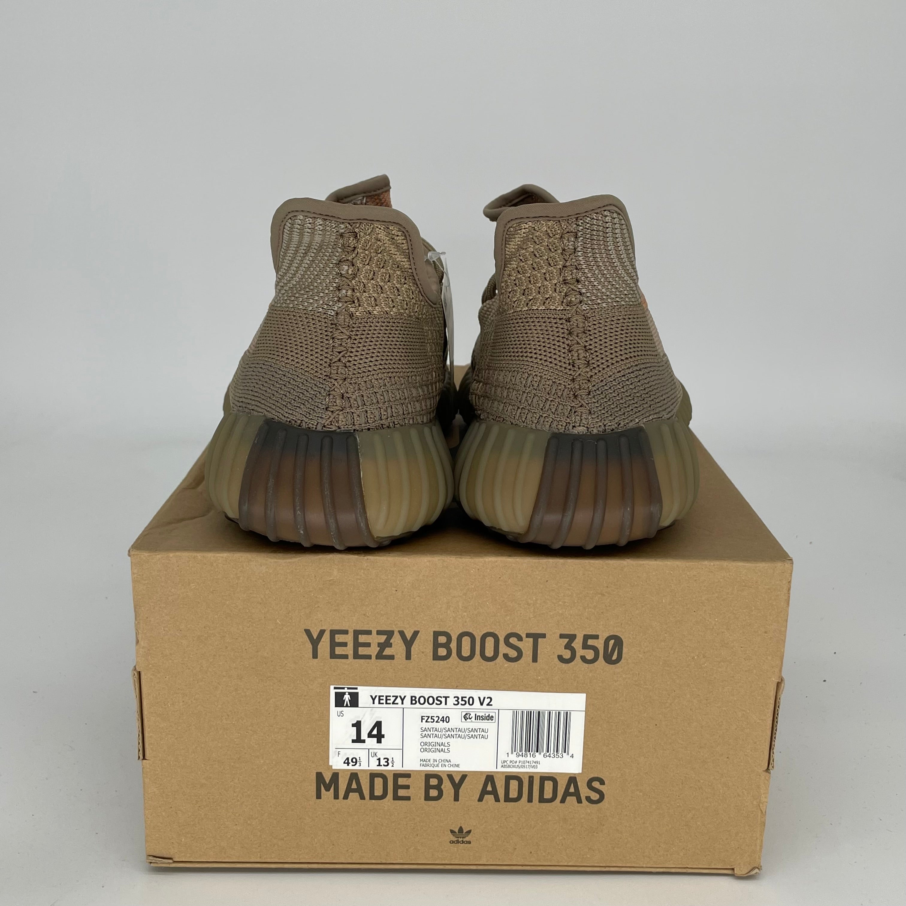 Adidas Yeezy Boost 350 V2 Sand Taupe Men's Sneakers - Size 14 (FZ5240) | Comfortable Running Shoes for Gym, Casual Wear & Street Fashion