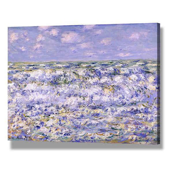 Claude Monet Windmills Near Zaandam Wall Art - Premium Canvas Painting for Living Room Decor, Bedroom, Office | Famous Impressionist Landscape Artwork