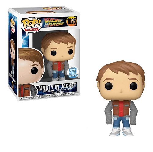 Funko Pop! Back to The Future: Marty McFly in Jacket Vinyl Figure #1025 - Collectible Movie Character for Fans & Decor | Perfect for Display, Gifts & Pop Culture Enthusiasts