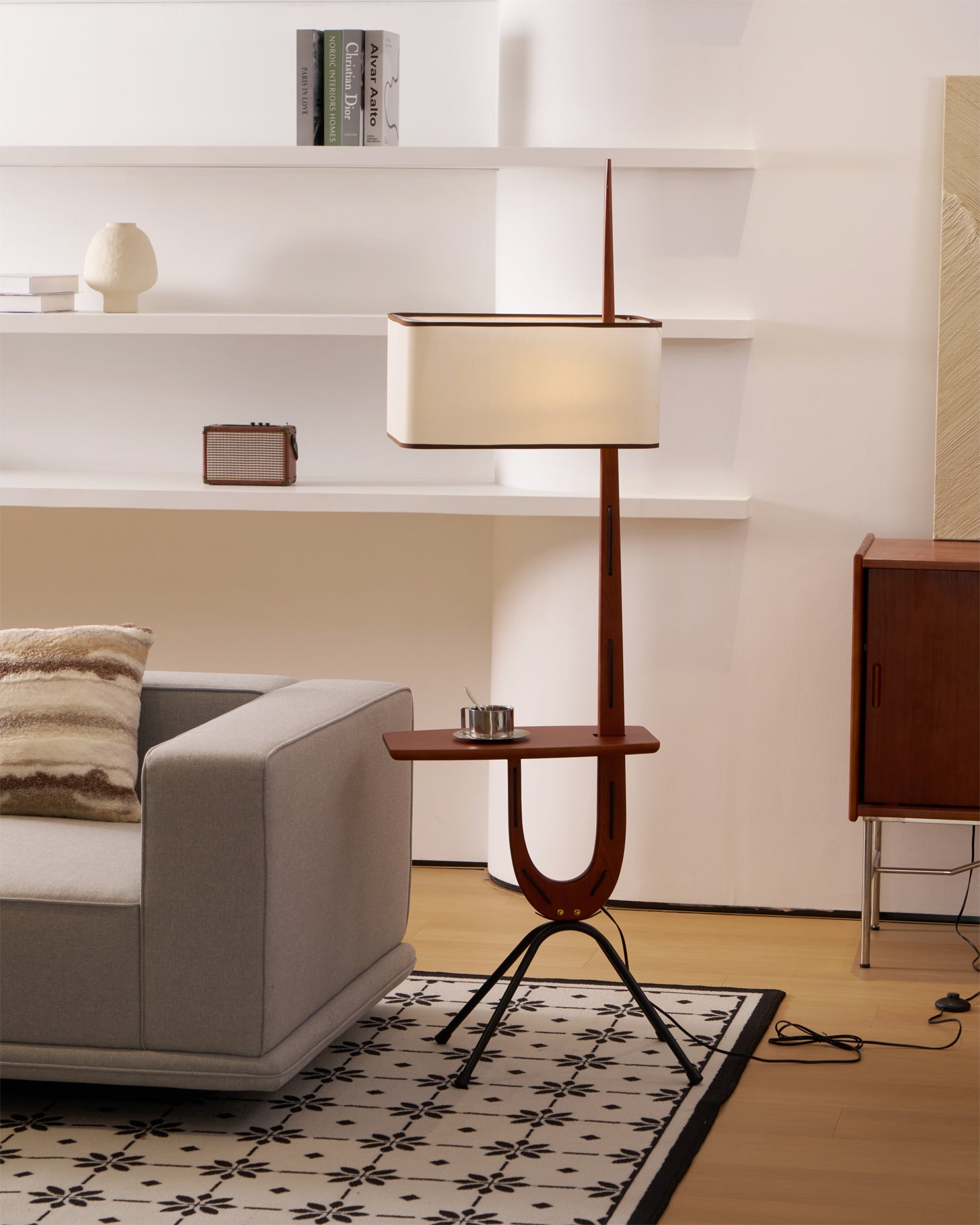 Modern Ardent Arch Floor Lamp - Adjustable LED Reading Light for Living Room, Bedroom & Office - Dimmable Standing Lamp with Remote Control for Home Decor & Task Lighting