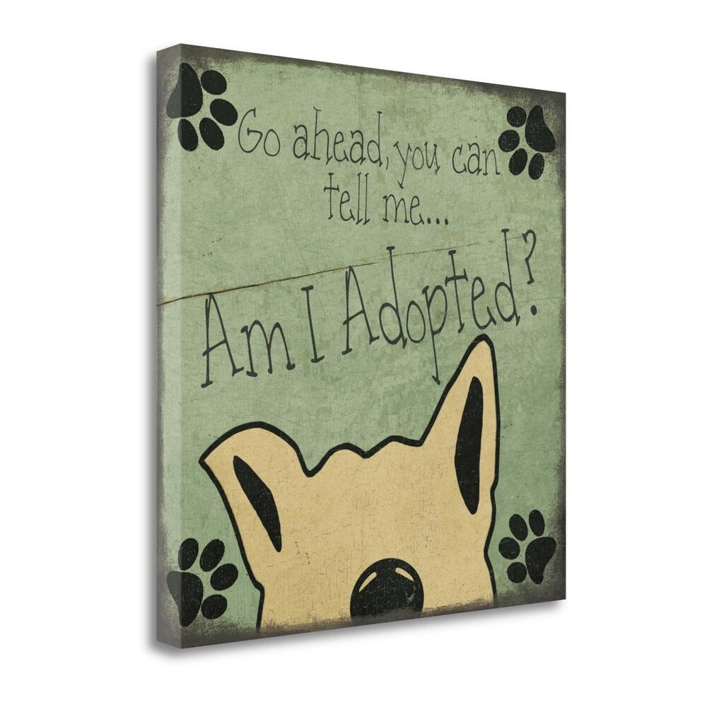 Am I Adopted by Jo Moulton - Premium Giclee Art Print on Gallery Wrapped Canvas - Ready to Hang Wall Decor - Perfect for Living Room, Bedroom & Office Art Display