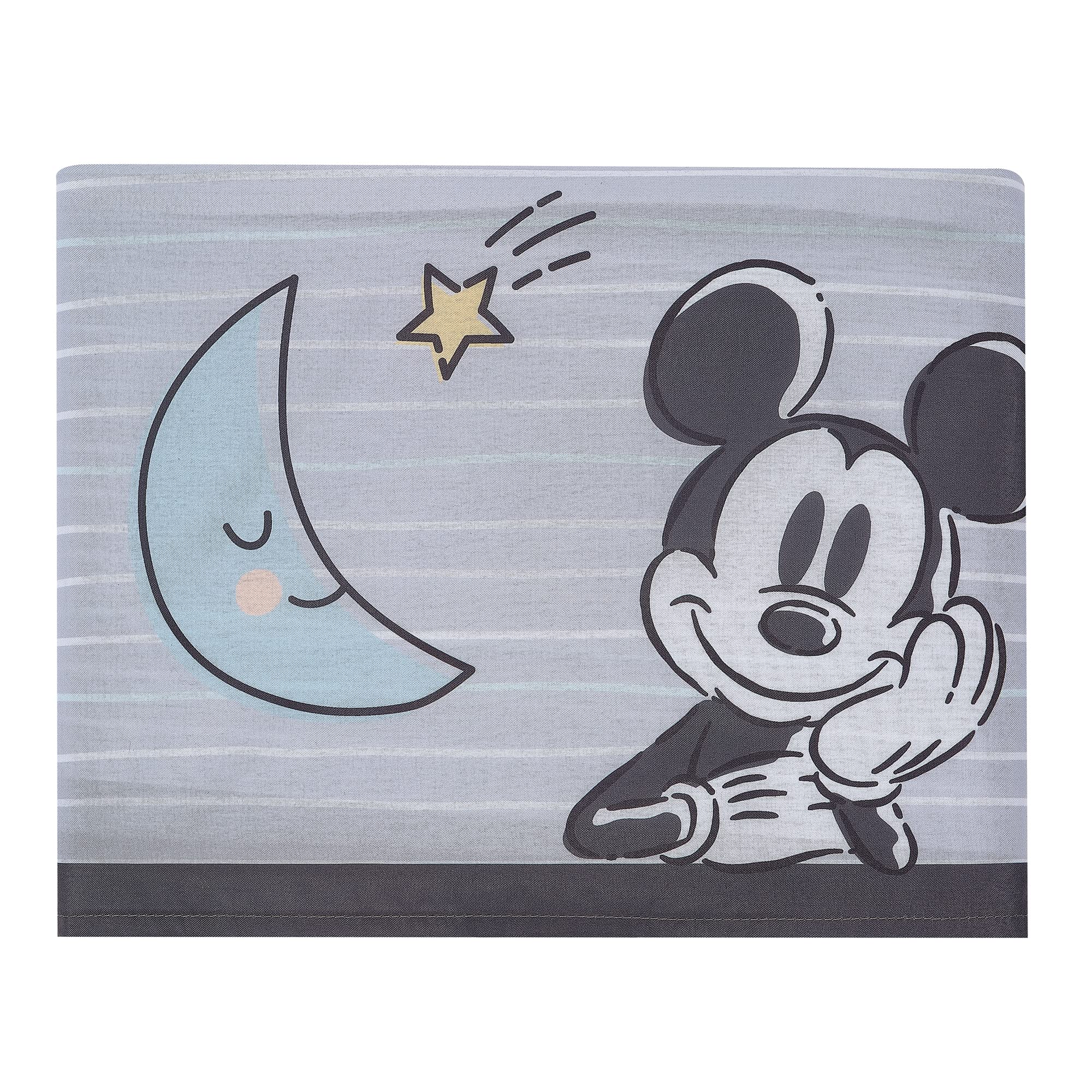 Disney Baby Moonlight Mickey Mouse 3-Piece Crib Bedding Set for Nursery | Soft & Cozy Lambs & Ivy Collection | Perfect for Newborns & Toddlers | Nursery Decor & Baby Shower Gift