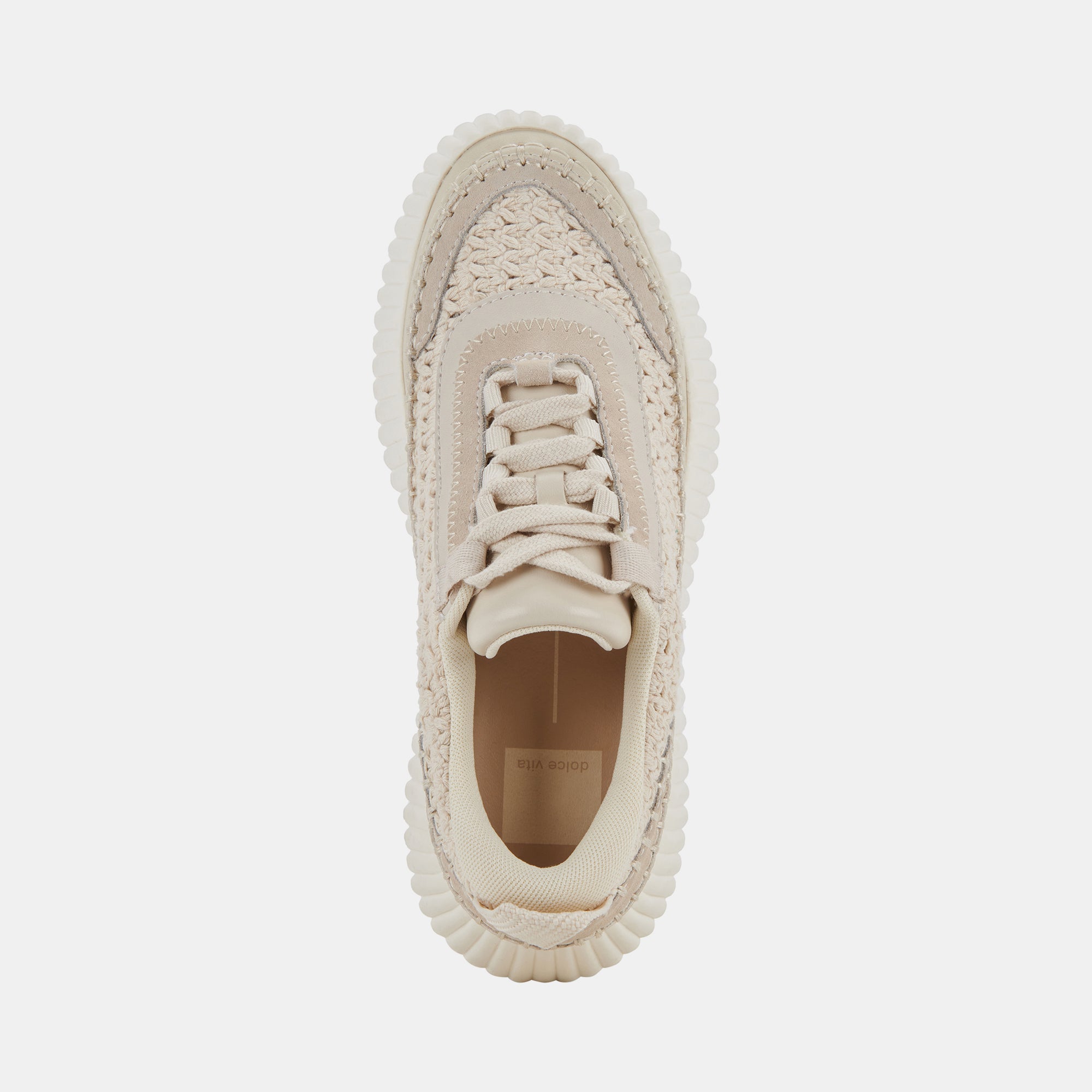 DOLEN Sneakers for Women - Lightweight Knit Sandstone Running Shoes | Comfortable Walking & Gym Workout Shoes for Active Lifestyle