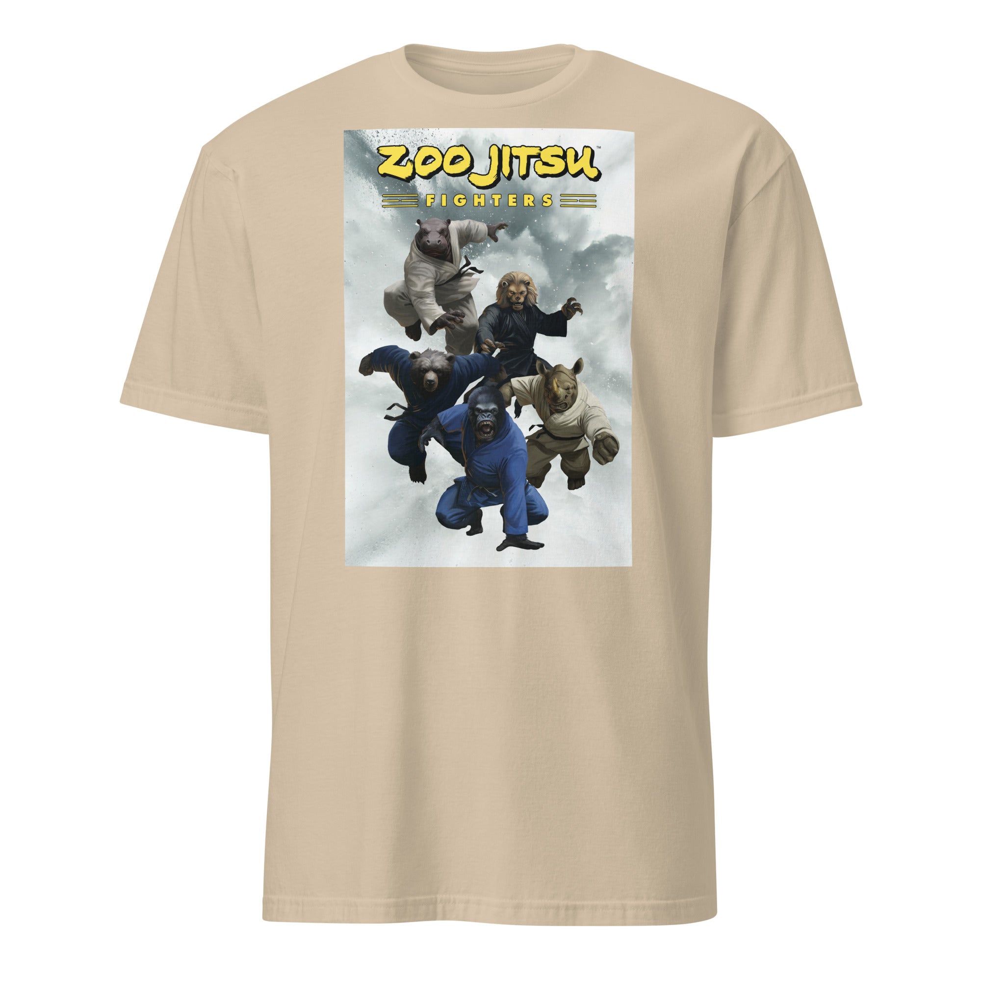 Zoo Jitsu Fighters #2 Lee Kohse Graphic T-Shirt - Unisex Short Sleeve Cotton Tee for Martial Arts Fans & Anime Lovers - Perfect for Cosplay, Gym Wear & Casual Outfits