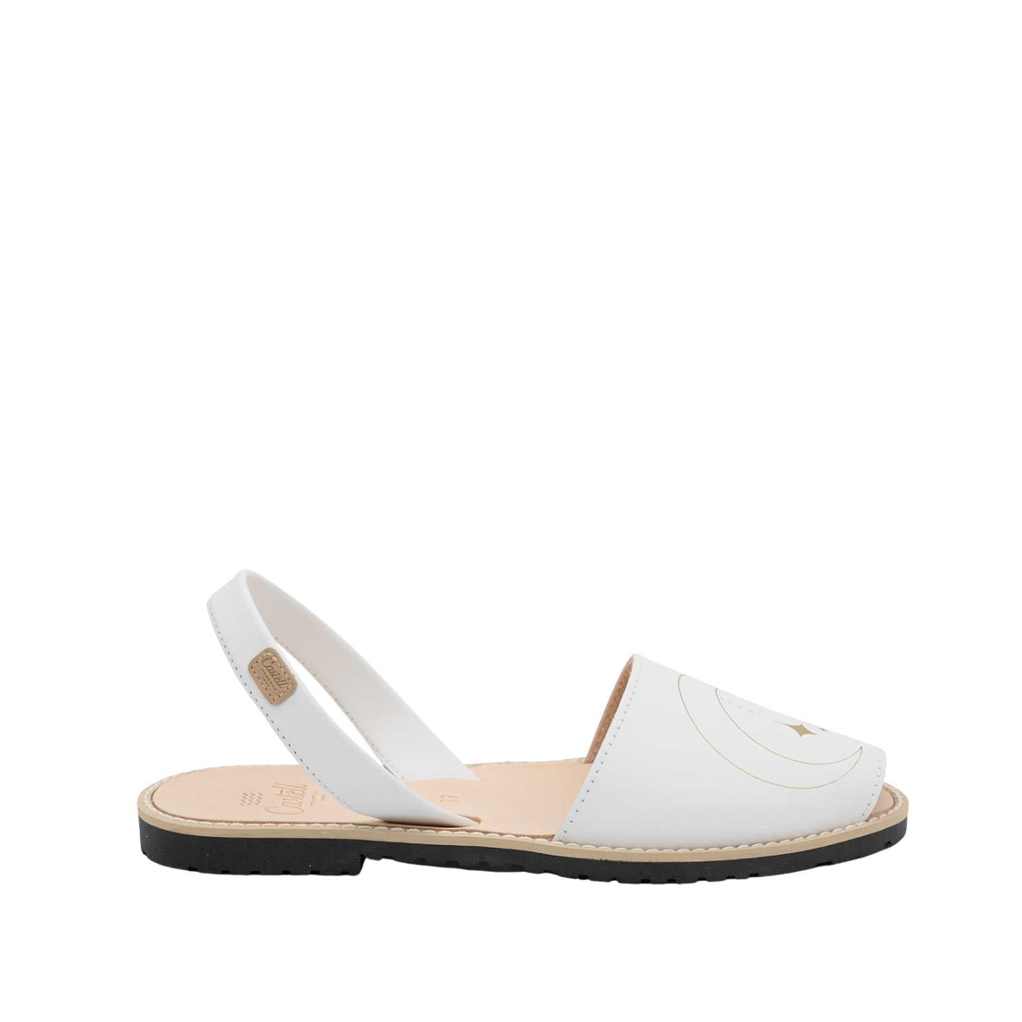 Open Toe Leather Menorcan Sandals with Sling Back - Madona 1056 Lunas Ciervo | Comfortable Summer Casual Shoes for Beach, Vacation & Outdoor Walking