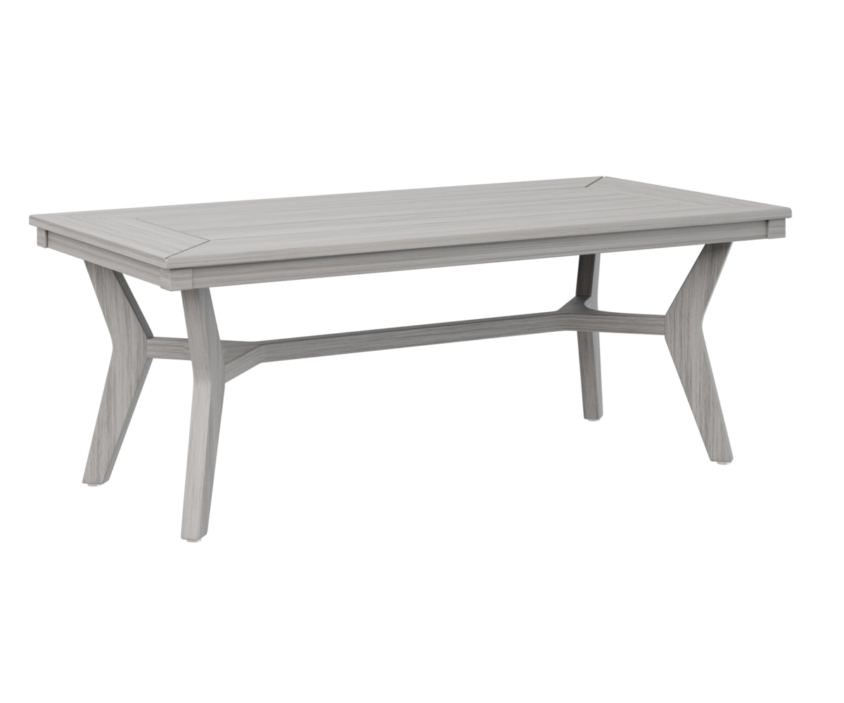 Berlin Gardens Mayhew Rectangular Coffee Table - Modern Outdoor Patio Furniture for Garden, Deck & Poolside Use