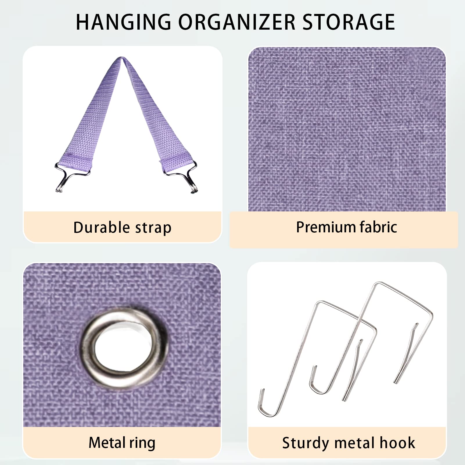 Premium Legging Organizer & Closet Storage Solution - 24 Compartment Space-Saving Clothes Roll Holder for T-Shirts, Pants & Purses (Purple) | Perfect for Bedroom, Dorm & Travel Organization