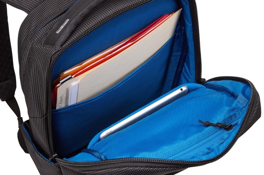 Thule Crossover 2 Laptop Backpack 20L - Durable Water-Resistant Business & Travel Backpack for Men & Women - Perfect for Commuting, Office Work & College Students (Black)