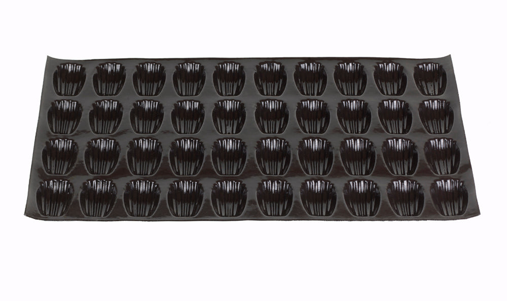 Flexipan Madeleine Silicone Baking Mold - 40 Cavity Non-Stick Madeleine Pan for Perfect French Pastries | Ideal for Home Bakers & Professional Chefs