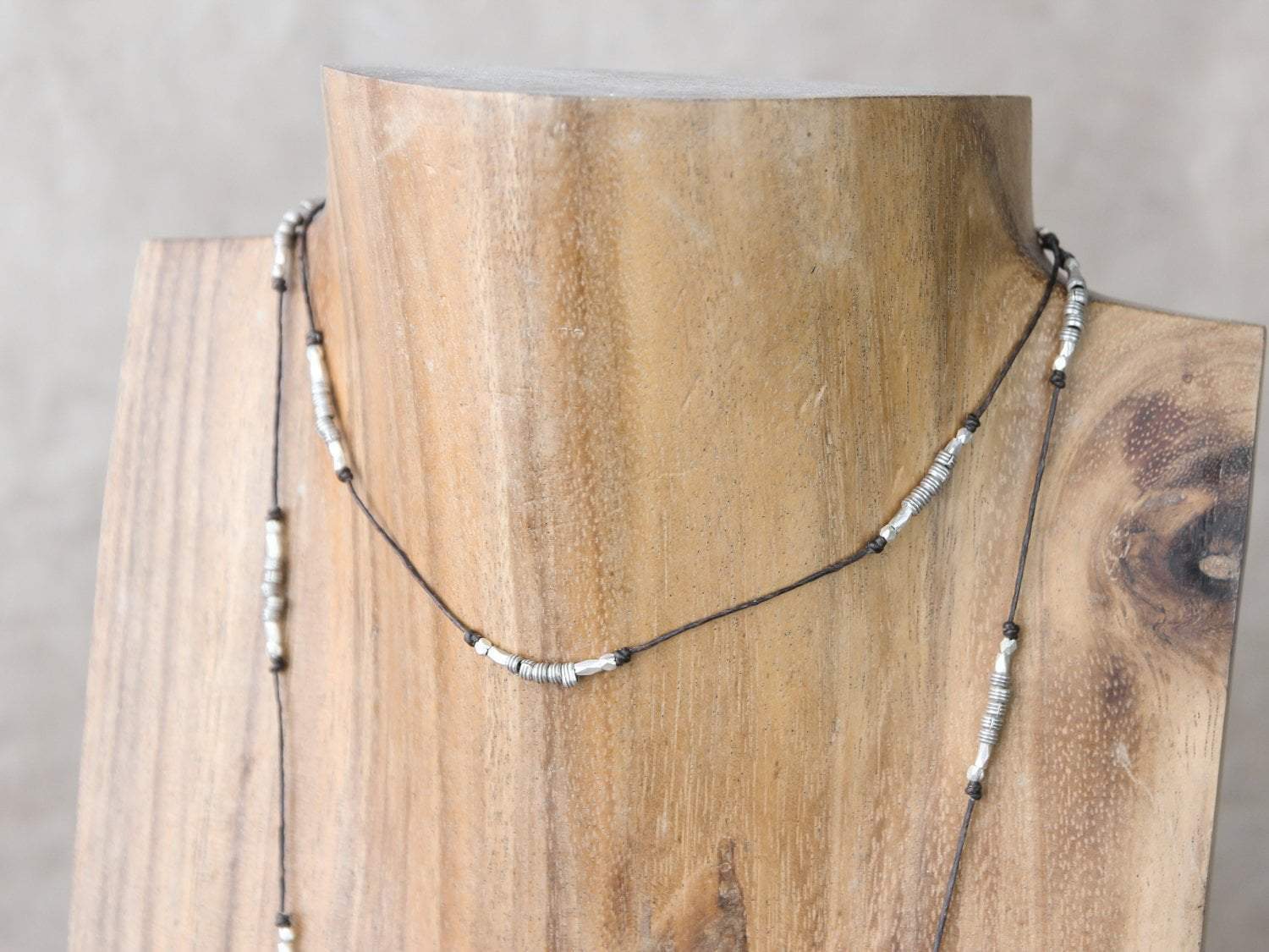 Authentic Hill Tribe Silver Lariat Necklace - Handmade Thai Tribal Jewelry for Women | Perfect for Boho, Layering & Special Occasions
