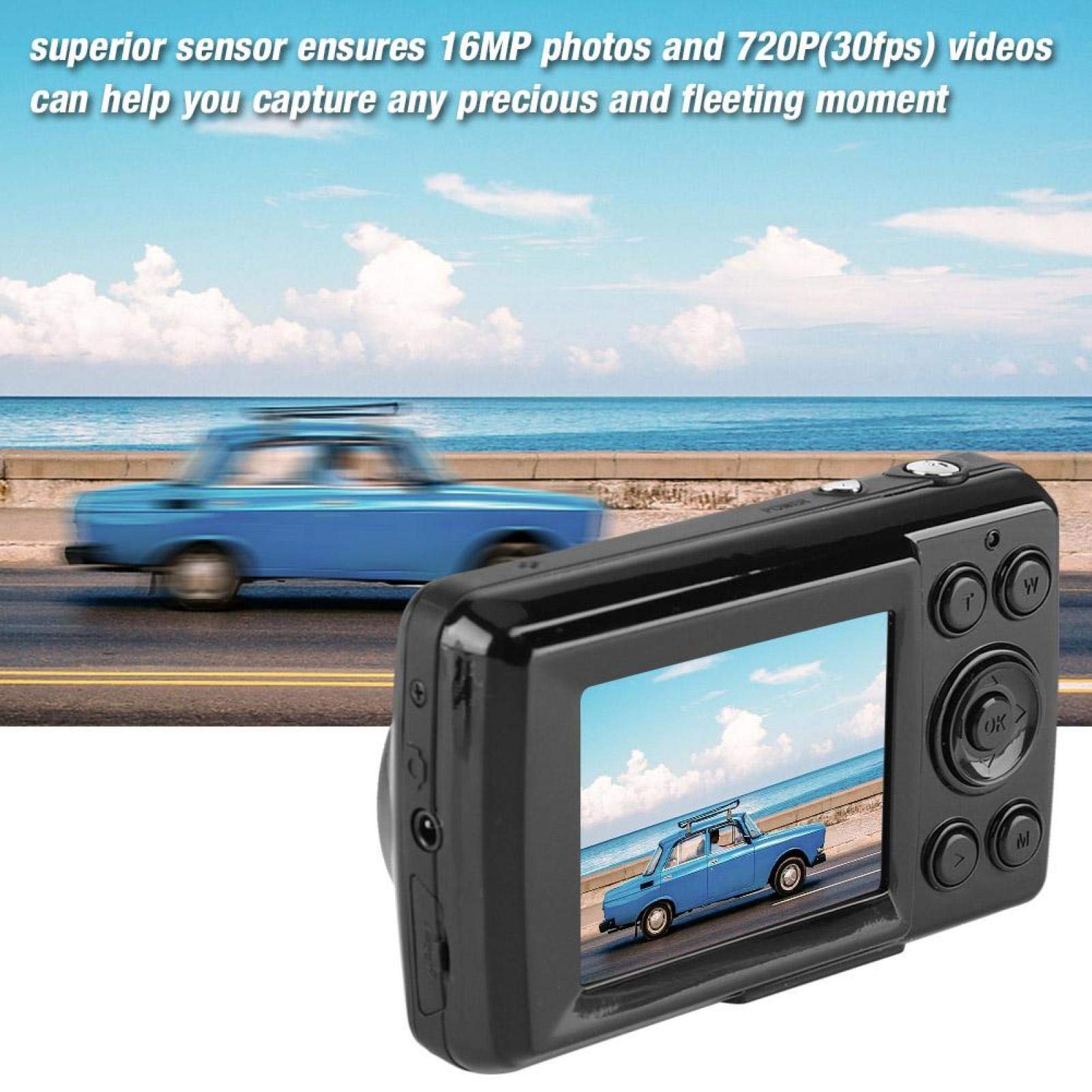 HD Mini 2MP Video Camera with 16X Zoom - Perfect for Vlogging & Travel