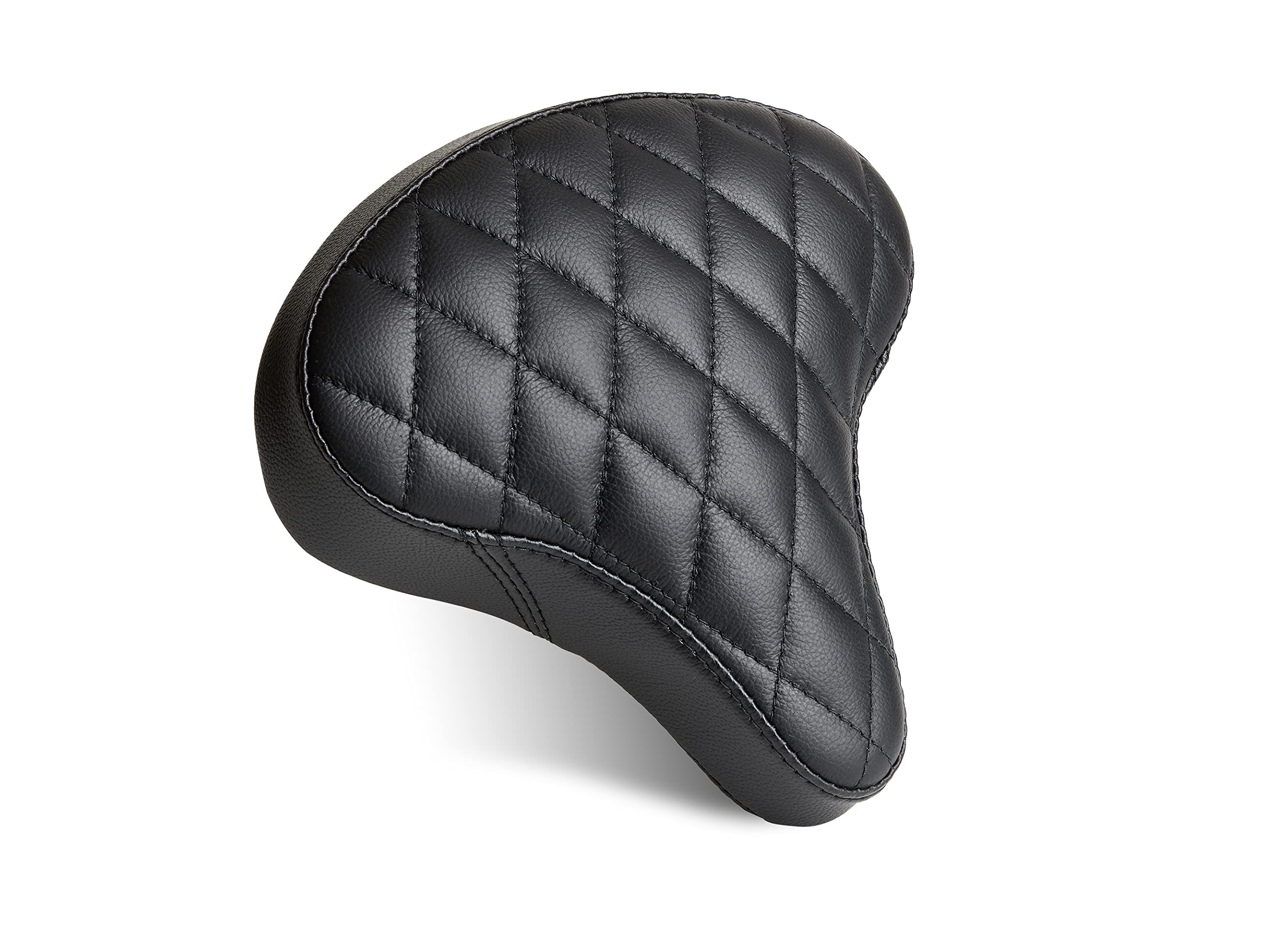 AIRHAWK Inflatable Comfortable Air-Cell Bike Seat for Cycling, Electric Bikes & Exercise - Diamond Stitch or Genuine Leather Cover - Perfect for Long Rides, Commuting & Outdoor Adventures