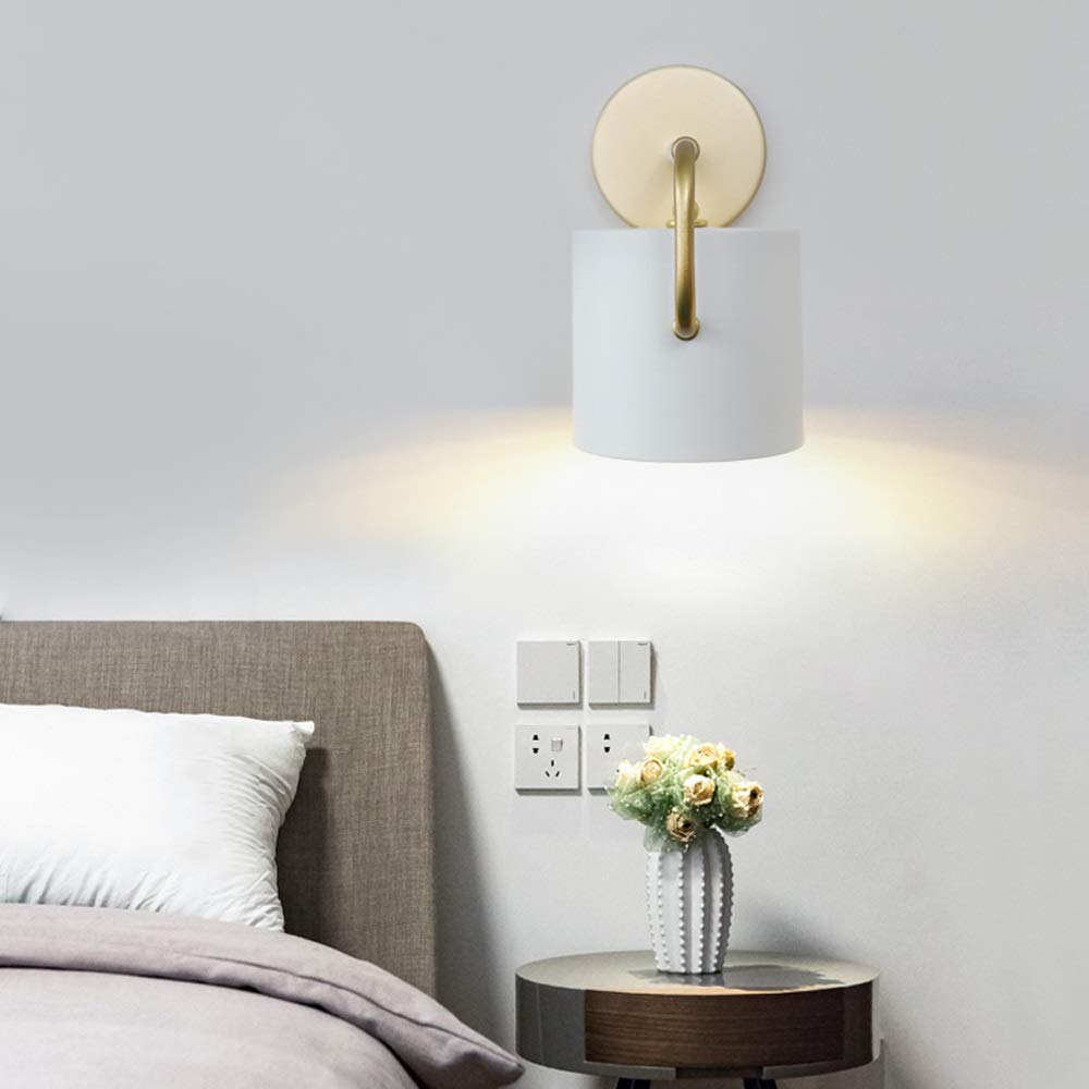 Modern Minimalist Wall Sconce Light - E27 Screw Base Wall Mounted Lamp for Bedroom, Study, Hallway & Staircase - Decorative Lighting Fixture for Home, Hotel & Leisure Spaces - Perfect for Reading & Ambient Illumination