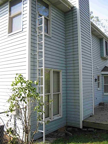 Redi-Exit 16.25 ft Emergency Fire Escape Ladder for 2 & 3 Story Homes - Portable Window Egress Ladder for Balcony, Bedroom, Kids & Adults - Perfect for Fire Safety & Emergency Rescue Situations