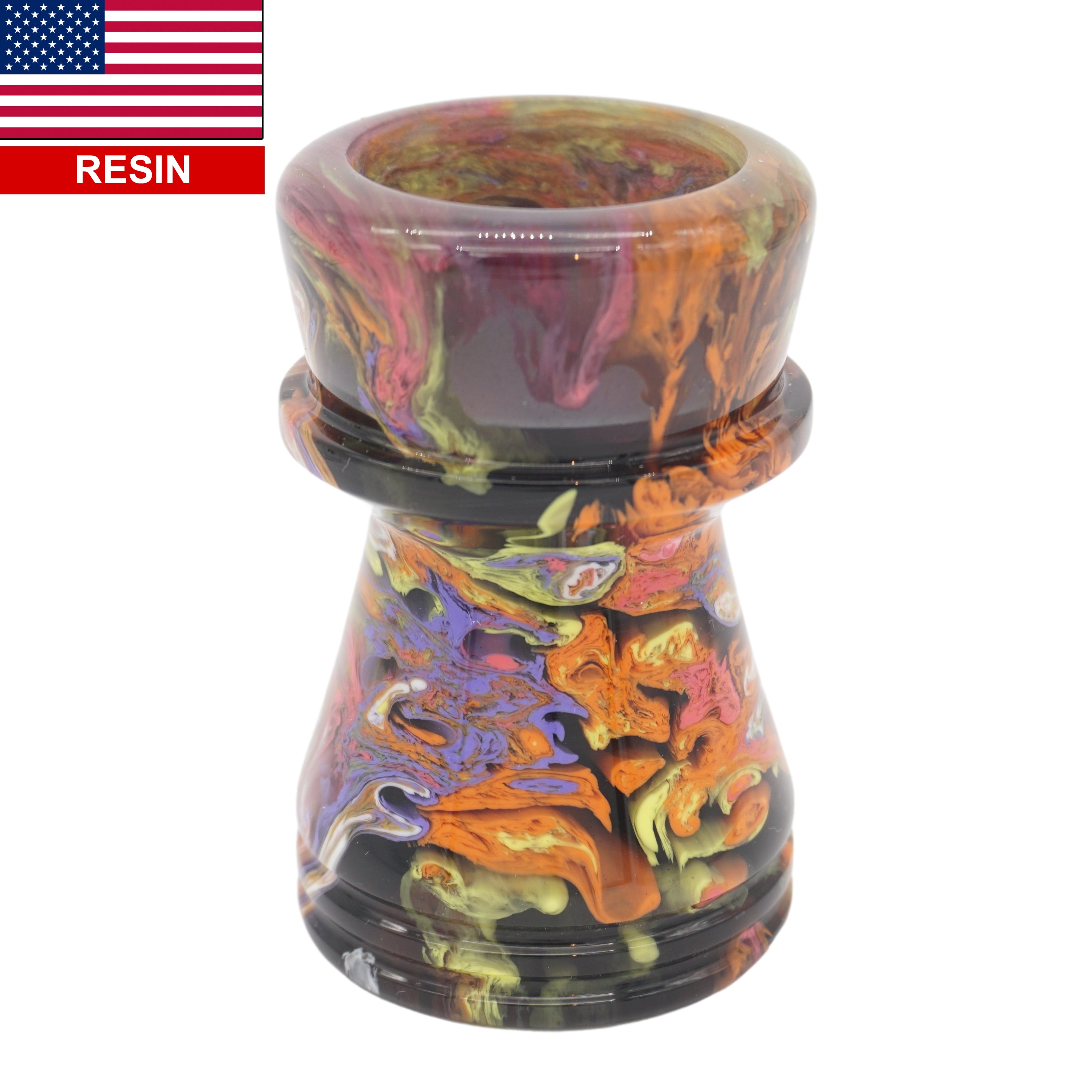Handmade Night Graffiti Shaving Brush Handle for 28mm & 30mm Knots - Premium Wooden Razor Brush Replacement - Perfect for Wet Shaving & Barber Gifts