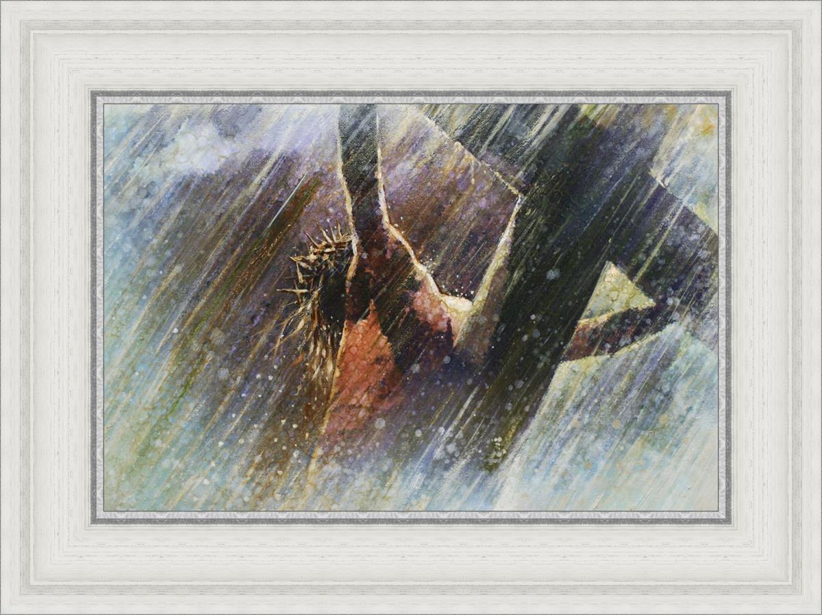 Yongsung Kim Crucifixion Painting - Religious Wall Art for Home & Church Decor - Perfect for Prayer Rooms, Christian Gifts, and Spiritual Spaces
