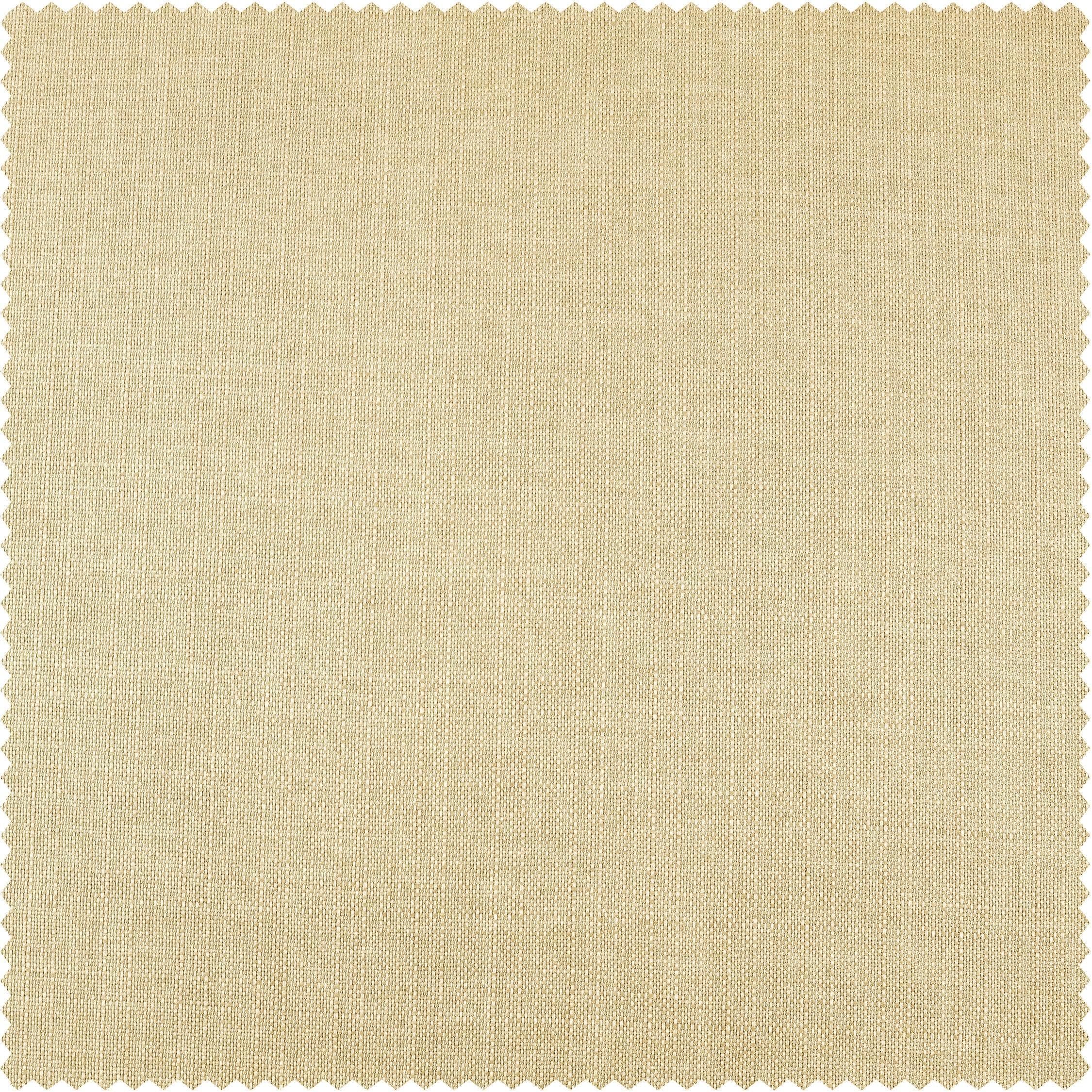Custom Sepia Tan Italian Faux Linen Curtains - Elegant Window Treatments for Living Room, Bedroom & Dining Room Decor
