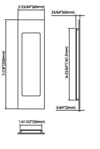 FH2782-10B FH2782 PD Series Pocket Linear Flush Pull with TT08 Thumb Turn, Oil Rubbed Bronze - Premium Cabinet Hardware for Modern Kitchen & Bathroom Doors