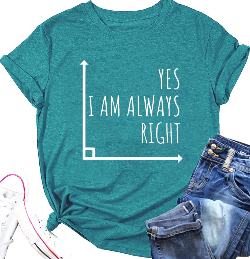 Math Teacher Shirt for Women - Funny Back to School Mathematics Graphic Tee - Inspirational Teacher Gift with Letter Print - Perfect for Classroom, Teacher Appreciation Week & Educator Events