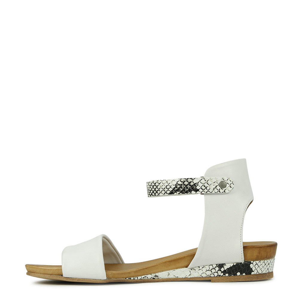 CARRI Leather Ankle Strap Sandals for Women - Comfortable & Stylish Summer Shoes - Perfect for Beach, Vacation, and Casual Outings