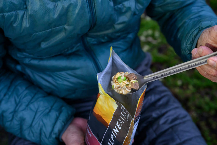 MSR Titan Long Spoon - Ultralight Camping Spork for Backpacking, Hiking & Outdoor Adventures - Durable Titanium Cutlery for Travel, Picnics & Survival Gear