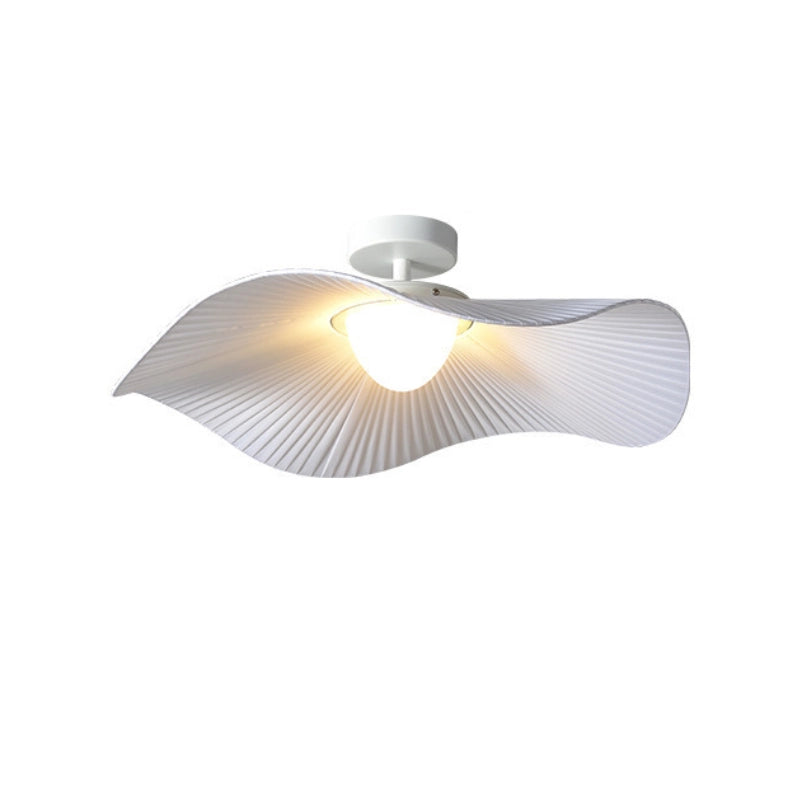 Modern Wavy Pleated Ceiling Lamp - Elegant LED Chandelier for Living Room, Bedroom & Dining Room - Stylish Home Decor Lighting Fixture - Perfect for Creating Cozy Ambiance
