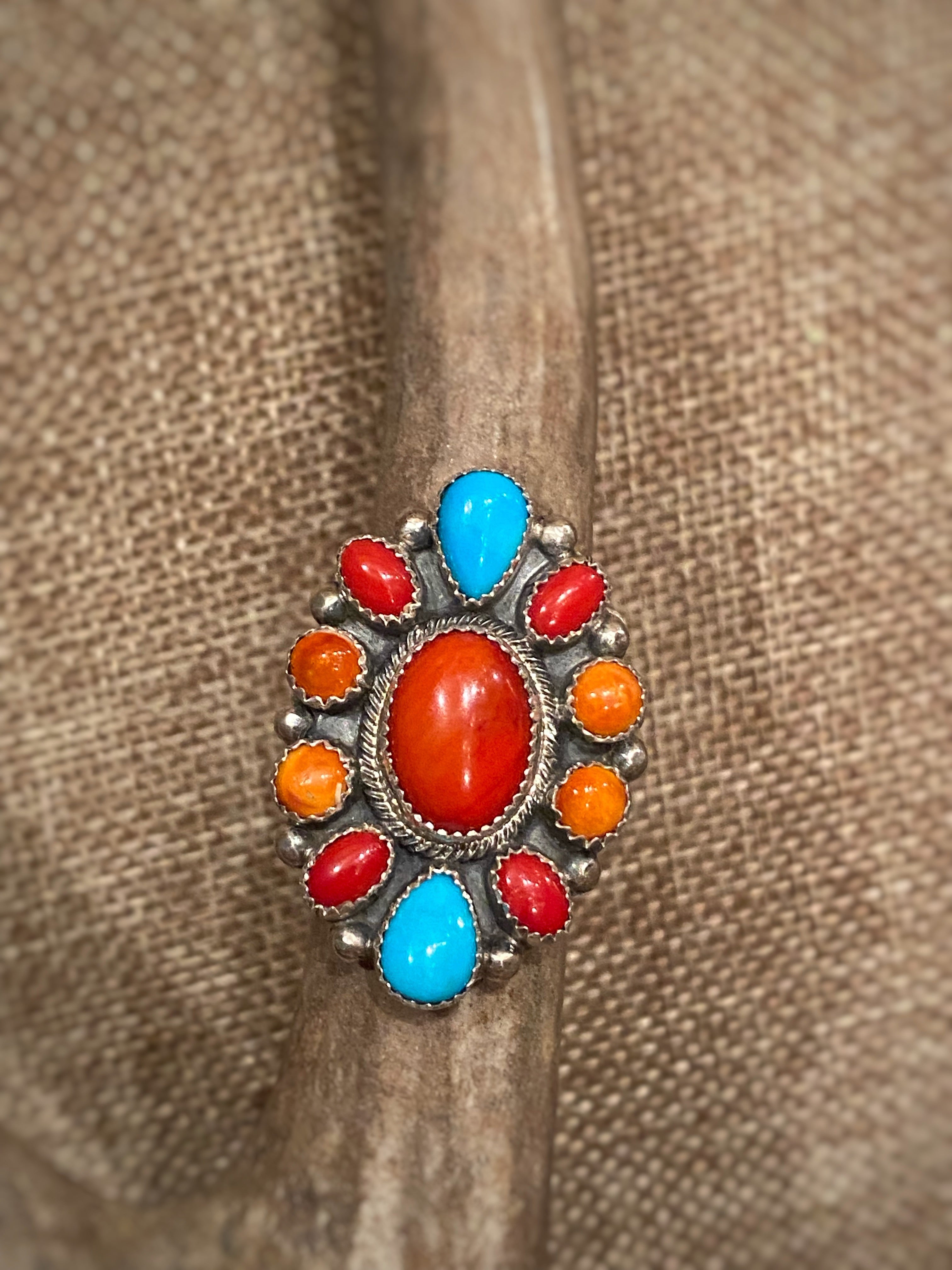 Multi Stone Ring #53 - Elegant Stackable Gemstone Ring for Women | Perfect for Everyday Wear, Parties & Special Occasions