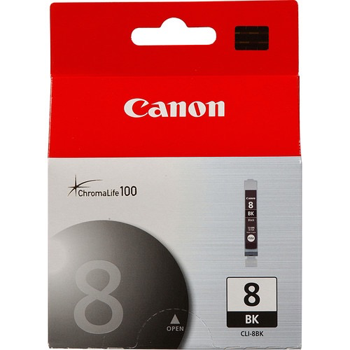 Canon CLI 8 Black Ink Cartridge for PIXMA Printers - High-Quality Replacement Ink for Home & Office Printing Needs