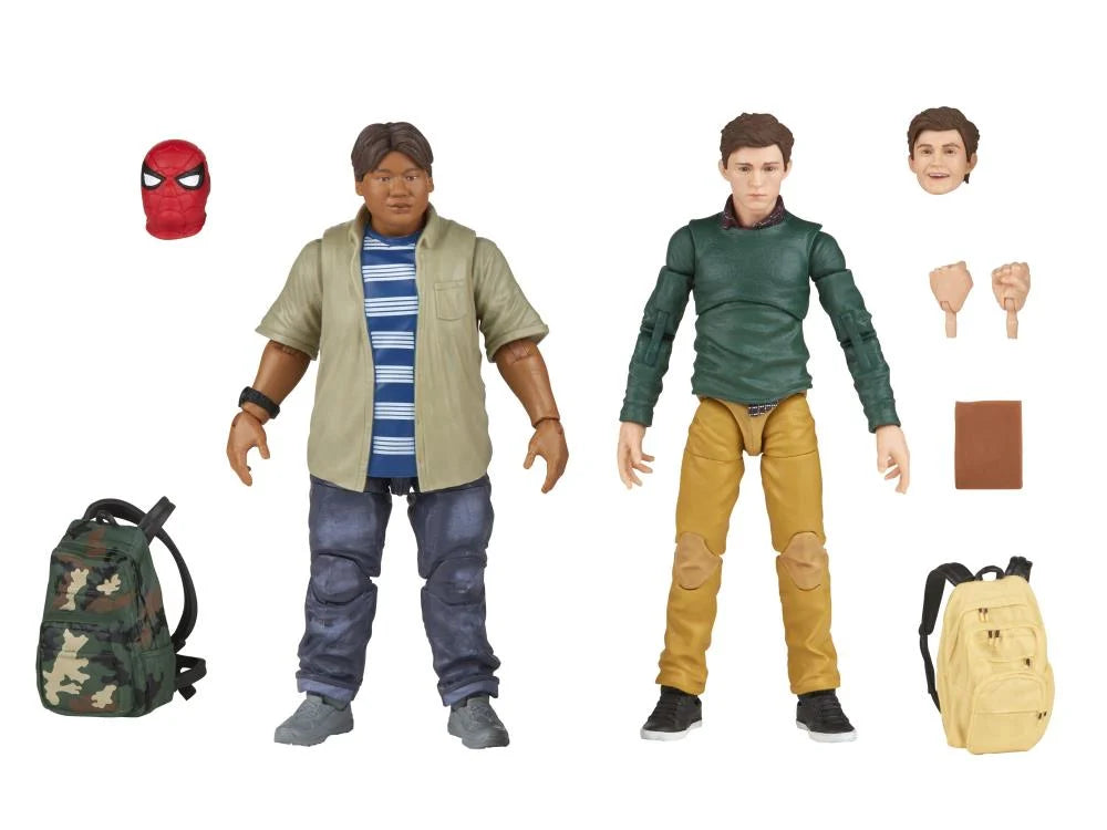 Marvel Legends Spider-Man: Homecoming Action Figures - Peter Parker & Ned Leeds 2-Pack Set for Collectors, Superhero Fans, and Gift Giving