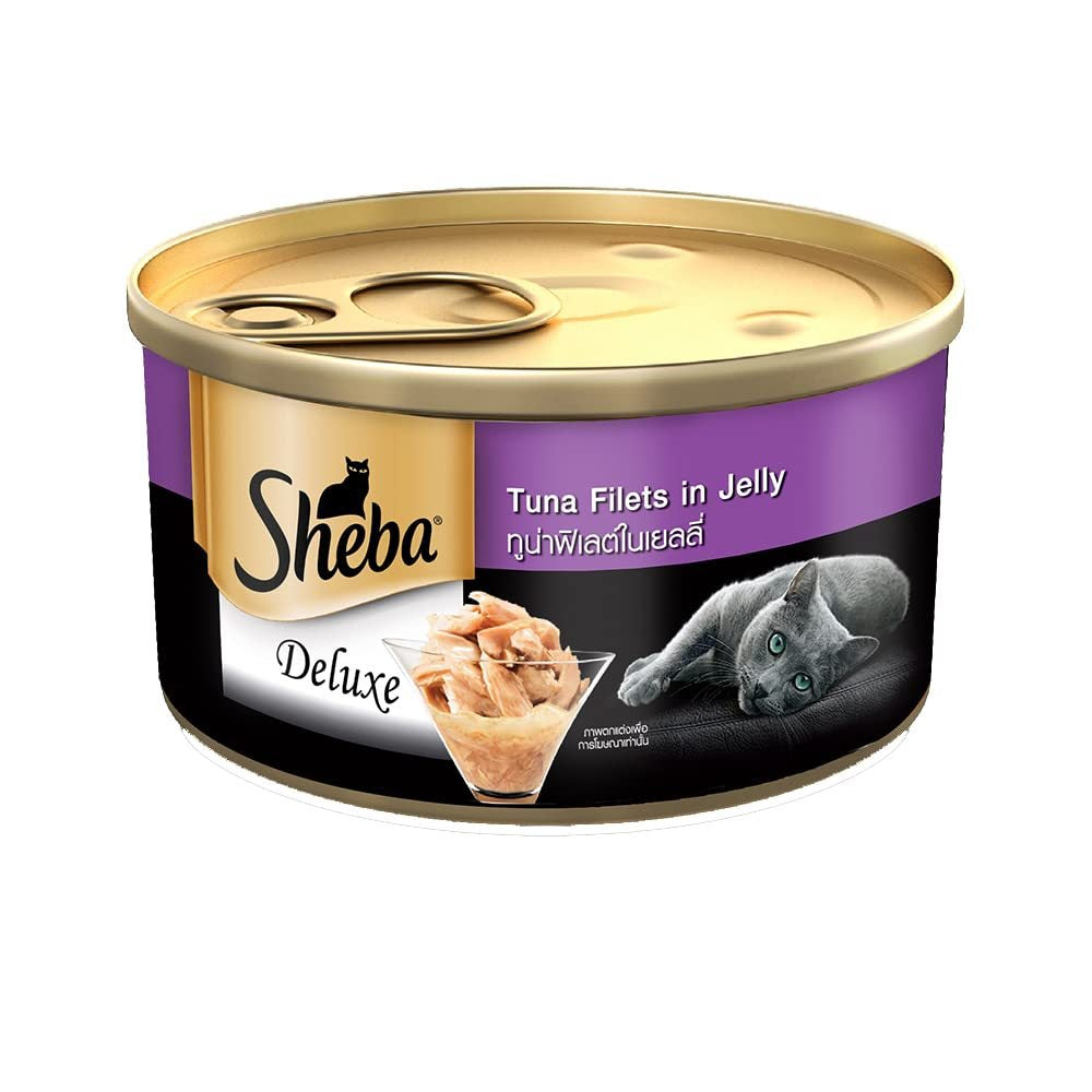 Sheba Deluxe 85g Premium Canned Cat Wet Food - Gourmet Pate with Nutrient-Rich Ingredients for Adult Cats - Perfect for Special Occasions & Daily Treats