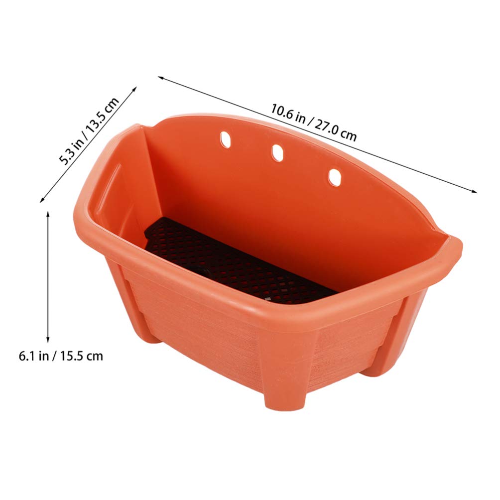 BESPORTBLE 2 Pack Wall Mounted Semicircle Flower Pots - Hanging Planters for Indoor/Outdoor Garden, Home Decor, Balcony & Patio - Perfect for Succulents, Herbs & Small Plants