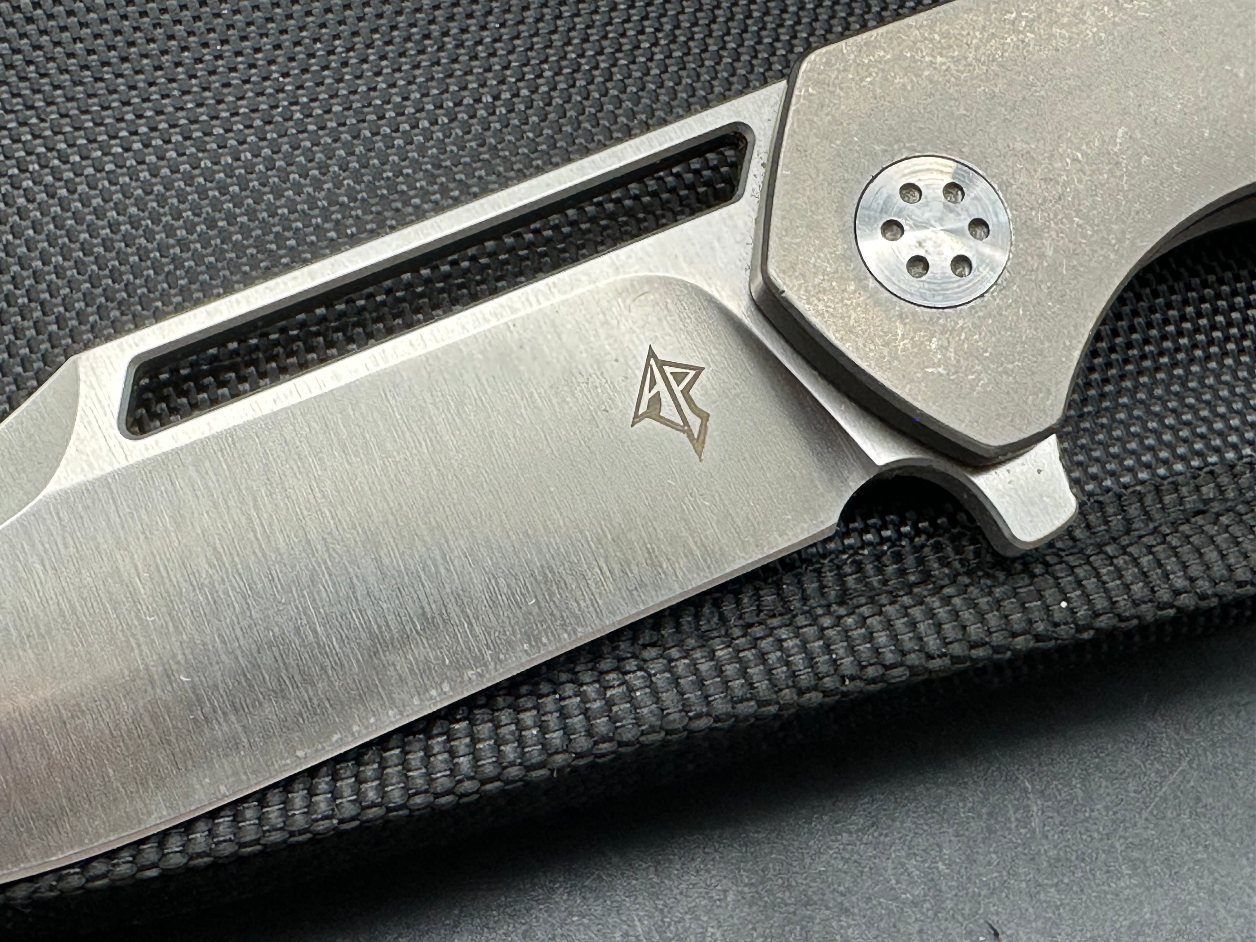 A. Purvis Primordial MK2 - Premium EDC Pocket Knife for Outdoor, Camping & Everyday Carry | Tactical Folding Knife with Durable Stainless Steel Blade & Ergonomic Grip | Perfect for Hiking, Survival & Utility Tasks