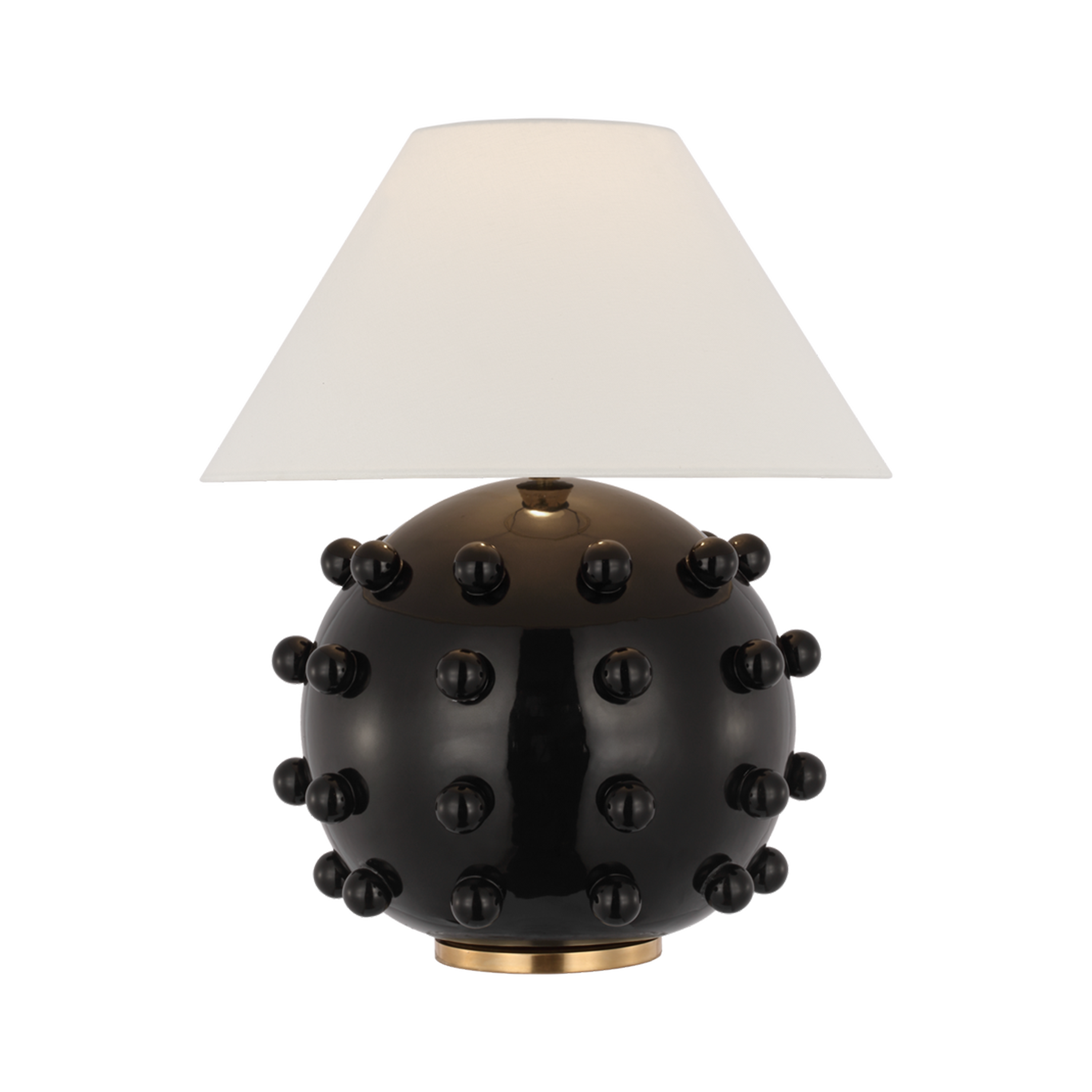 Linden Medium Orb Table Lamp - Modern Glass Globe Light for Living Room, Bedroom & Office - Stylish Home Decor Lighting Fixture