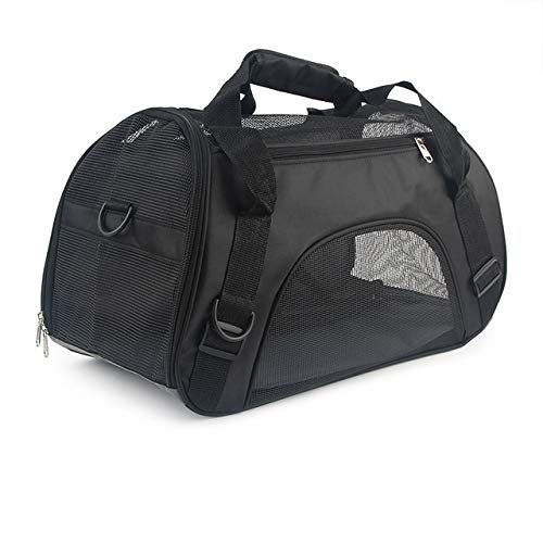 Portable Pet Carrier Bag for Dogs & Cats - Soft-Sided Breathable Travel Carrier for Small Pets - Perfect for Air Travel, Hiking, Walking & Outdoor Adventures