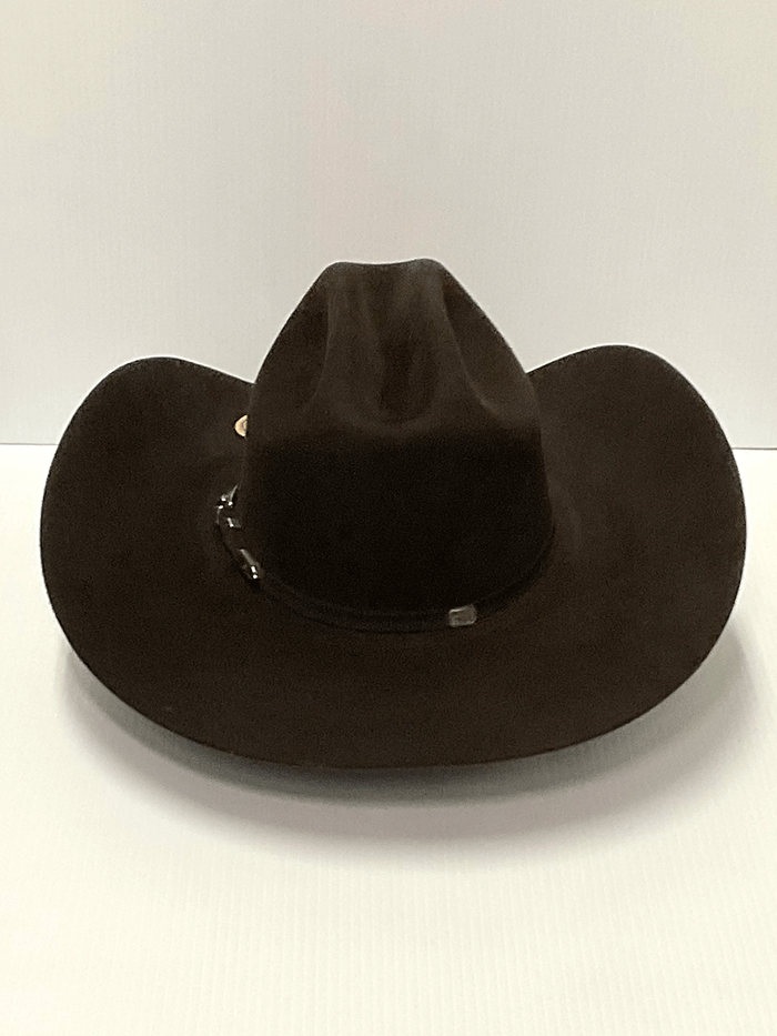 Justin JF0657DYLA Bent Rail Dylan 6X Fur Felt Cowboy Hat in Chocolate Brown - Perfect for Western Rodeo, Country Music Festivals & Outdoor Adventures