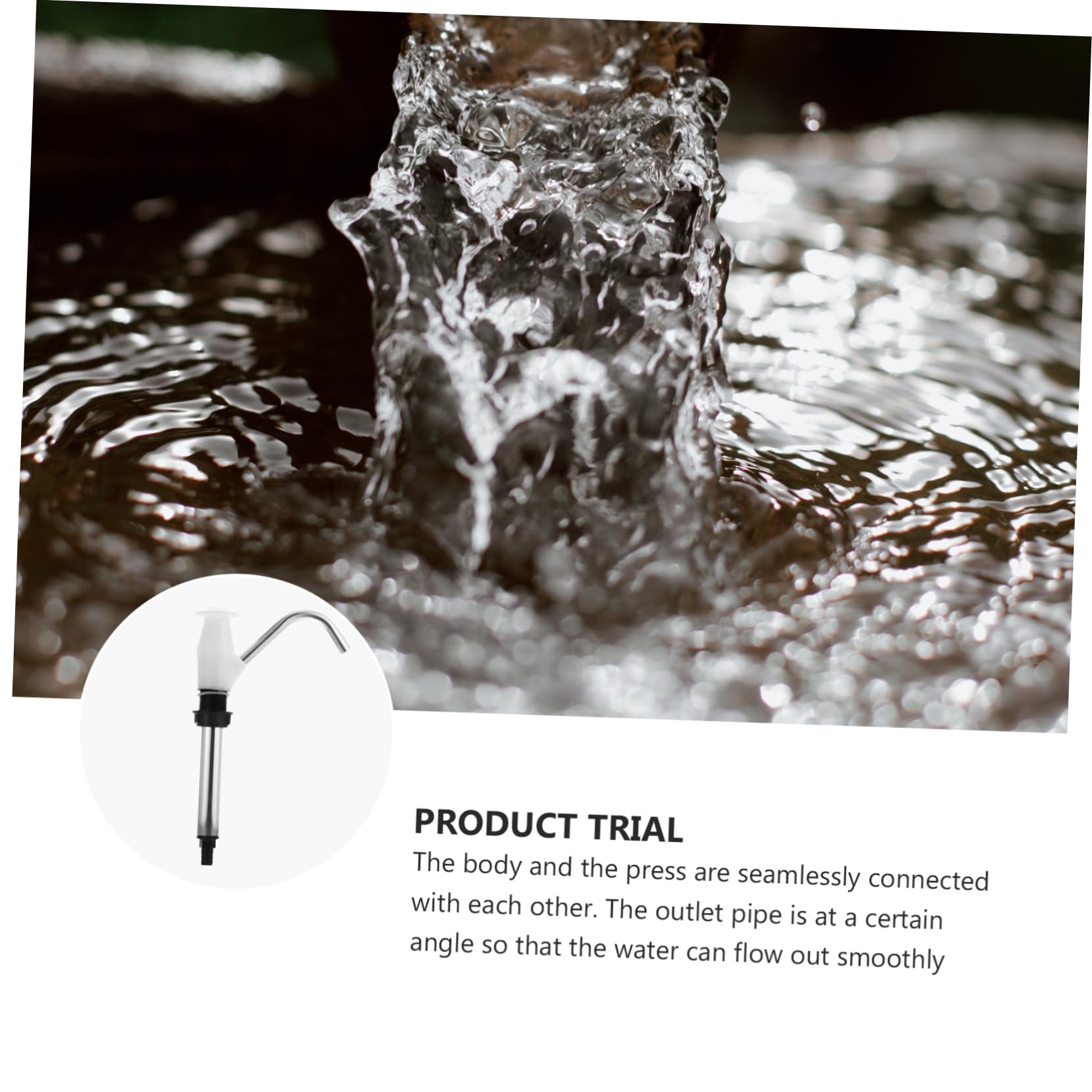 SUPVOX Double Action Hand Pump for Caravan Sink - White Camping Water Pump Tool for RV, Motorhome & Trailer - Portable & Easy to Use - Perfect for Outdoor Adventures, Road Trips & Off-Grid Living