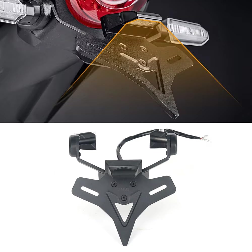 Motorcycle License Plate Bracket Fender Eliminator Kit for Honda CB1000R (2018-2024) - Rear License Plate Holder Tail Tidy | Durable Aluminum Alloy, Easy Installation | Perfect for Street Riding & Custom Bike Builds