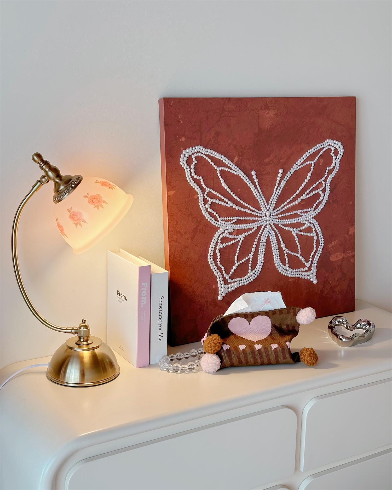 Mishya Floral Table Lamp - Elegant Decorative Lighting for Bedroom, Living Room & Office - Perfect for Home Decor & Gift Giving