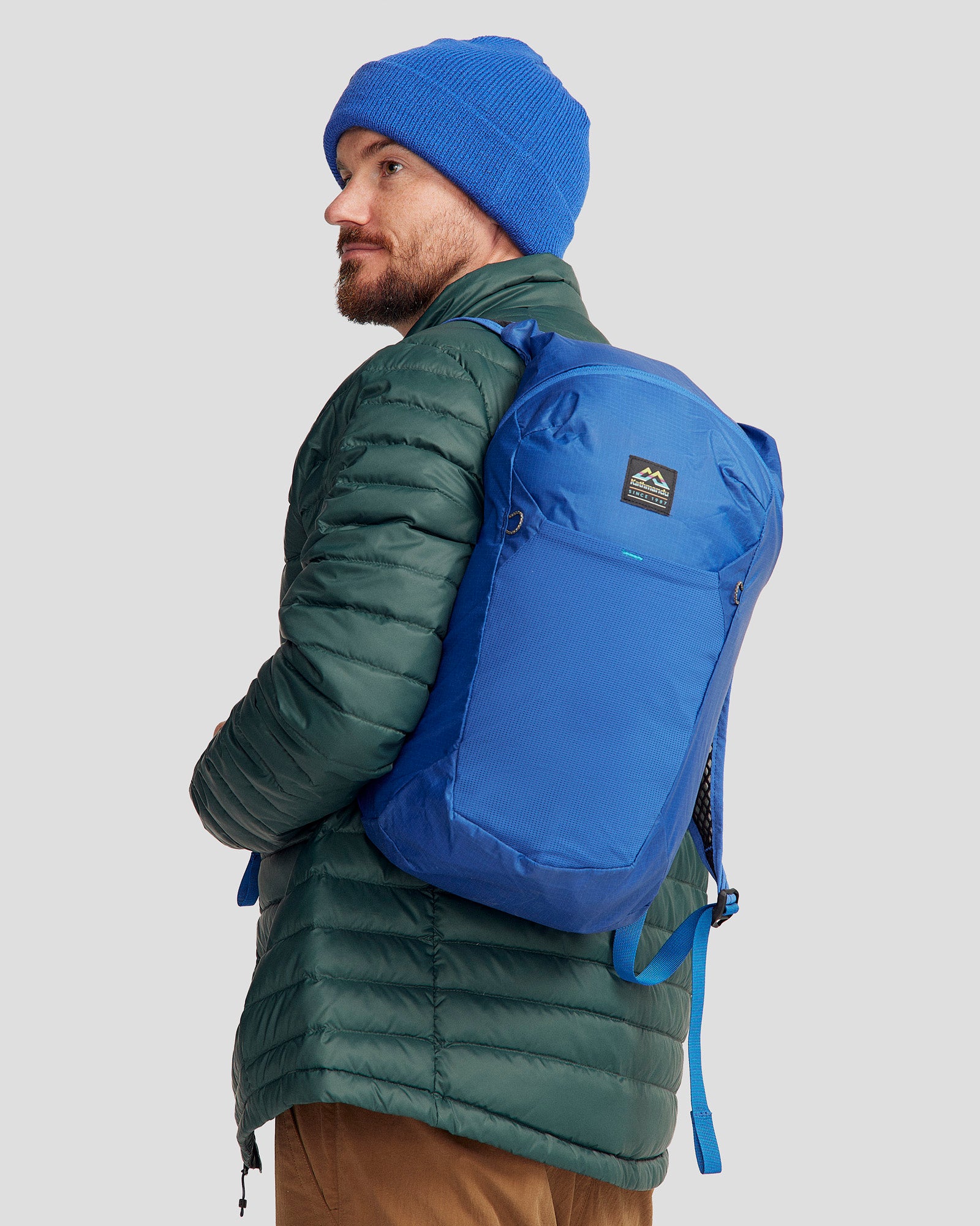 Pack&Go Pack - Lightweight & Durable Travel Backpack for Hiking & Outdoor Adventures | Peak Blue Color | Perfect for Camping, Commuting & Day Trips