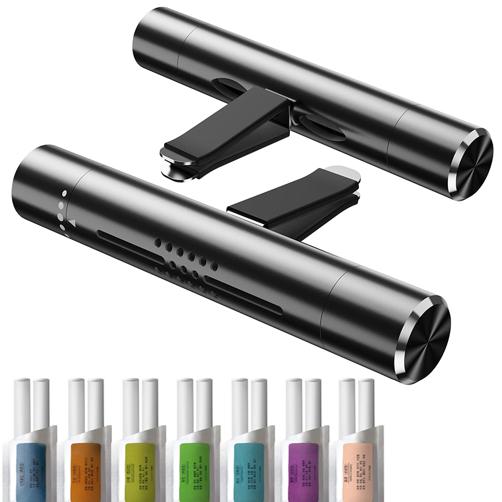 Premium Car Air Freshener Vent Clips - Essential Oil Diffuser with Long-Lasting Fragrance for Women & Men | Black Automotive Scent Accessories for Sedans, SUVs & Trucks | Perfect for Commuting, Road Trips & Rideshare Vehicles