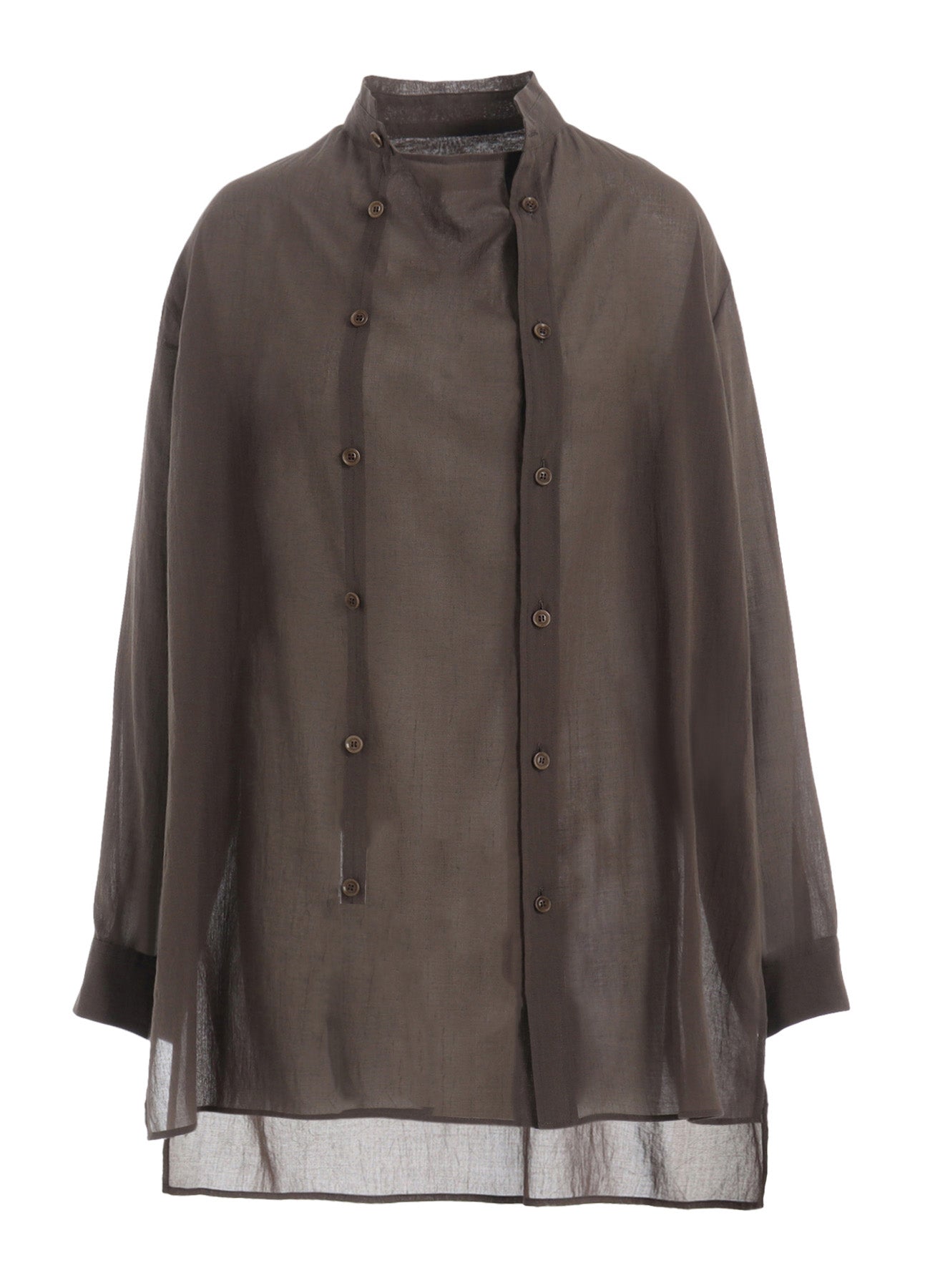 Soft Cotton Chiffon Right Front Double Layer Shirt for Women - Elegant & Breathable Blouse for Work, Date, and Casual Outfits