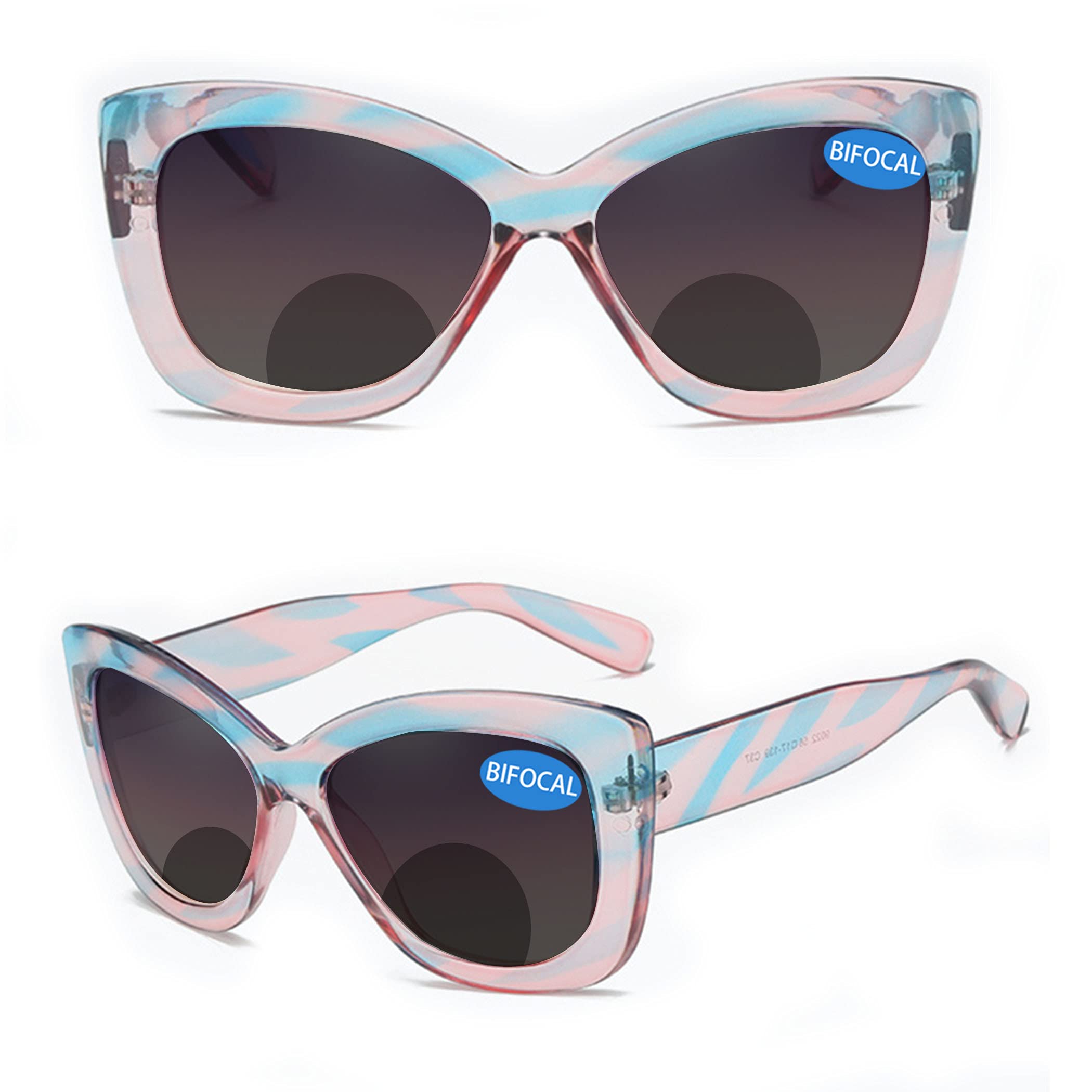 Bullabulling Butterfly Glasses for Women - Stylish Bifocal Reading Sunglasses with UV Protection - Perfect for Reading, Driving, and Outdoor Activities