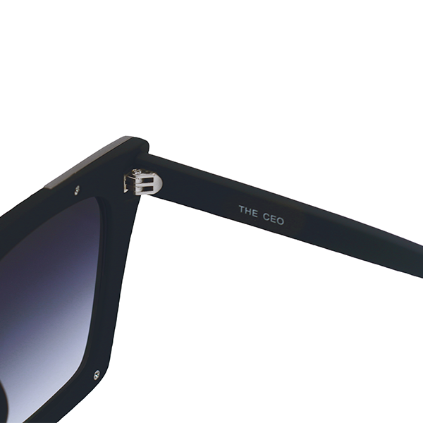 Stylish Black Faded Cateye Sunglasses with Black Lenses - Perfect for Driving, Beach & Outdoor Fashion