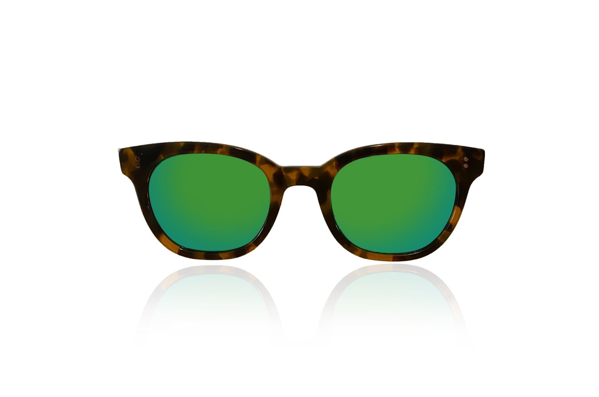 Kovdor Tortoise Green Polarized Sunglasses - UV Protection & Anti-Glare for Outdoor Activities, Driving, and Beach