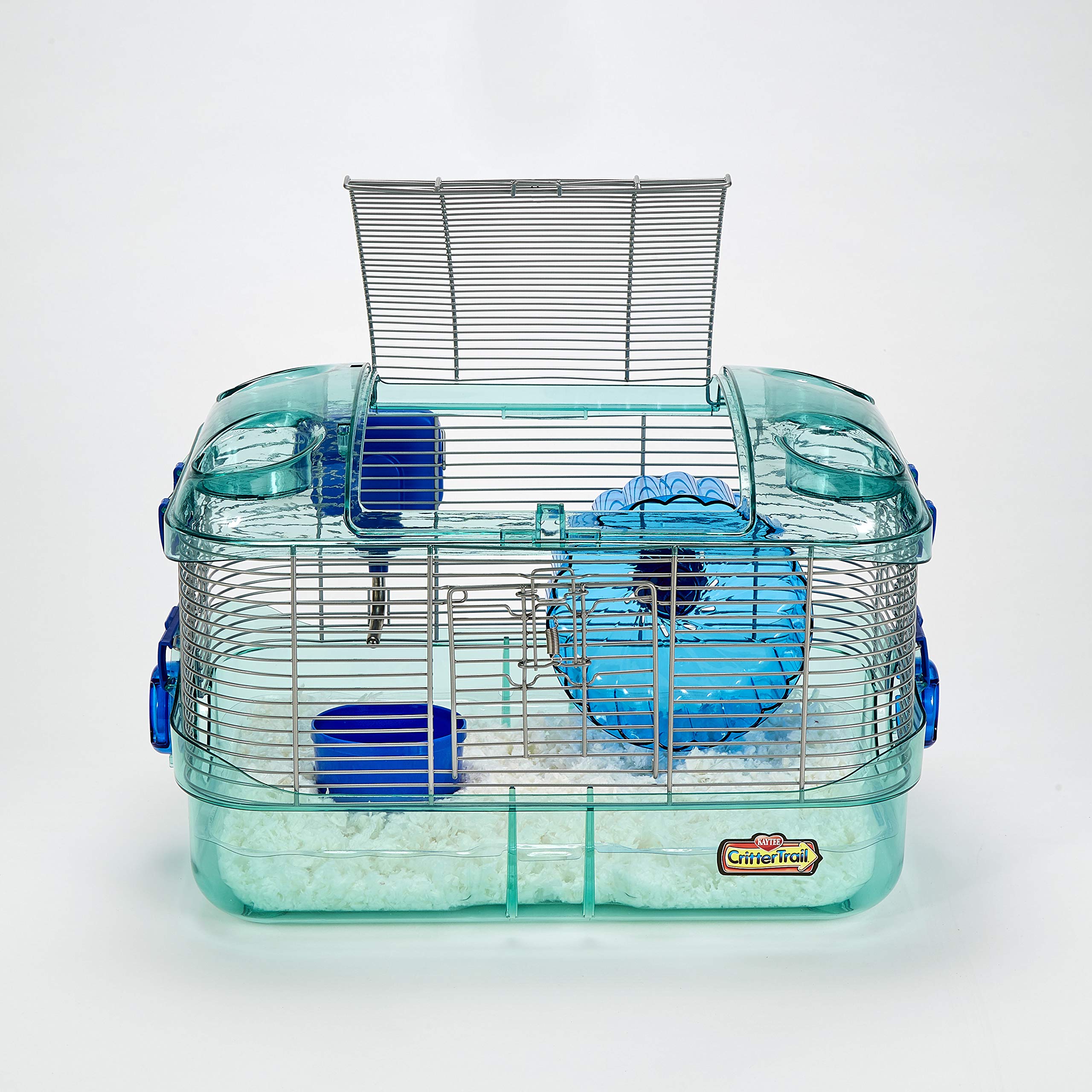 Kaytee CritterTrail Quick Clean Habitat for Small Pets - Gerbils, Hamsters & Mice | Easy-Clean Cage with Removable Tray | Perfect for Home, Classroom or Office Use