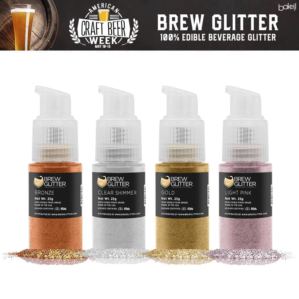 Craft Beer Brewing Kit - Glitter Spray Pump Combo Pack (4-Piece Set) for Homebrewing & Beer Festivals | Perfect for DIY Beer Making & Party Decorations