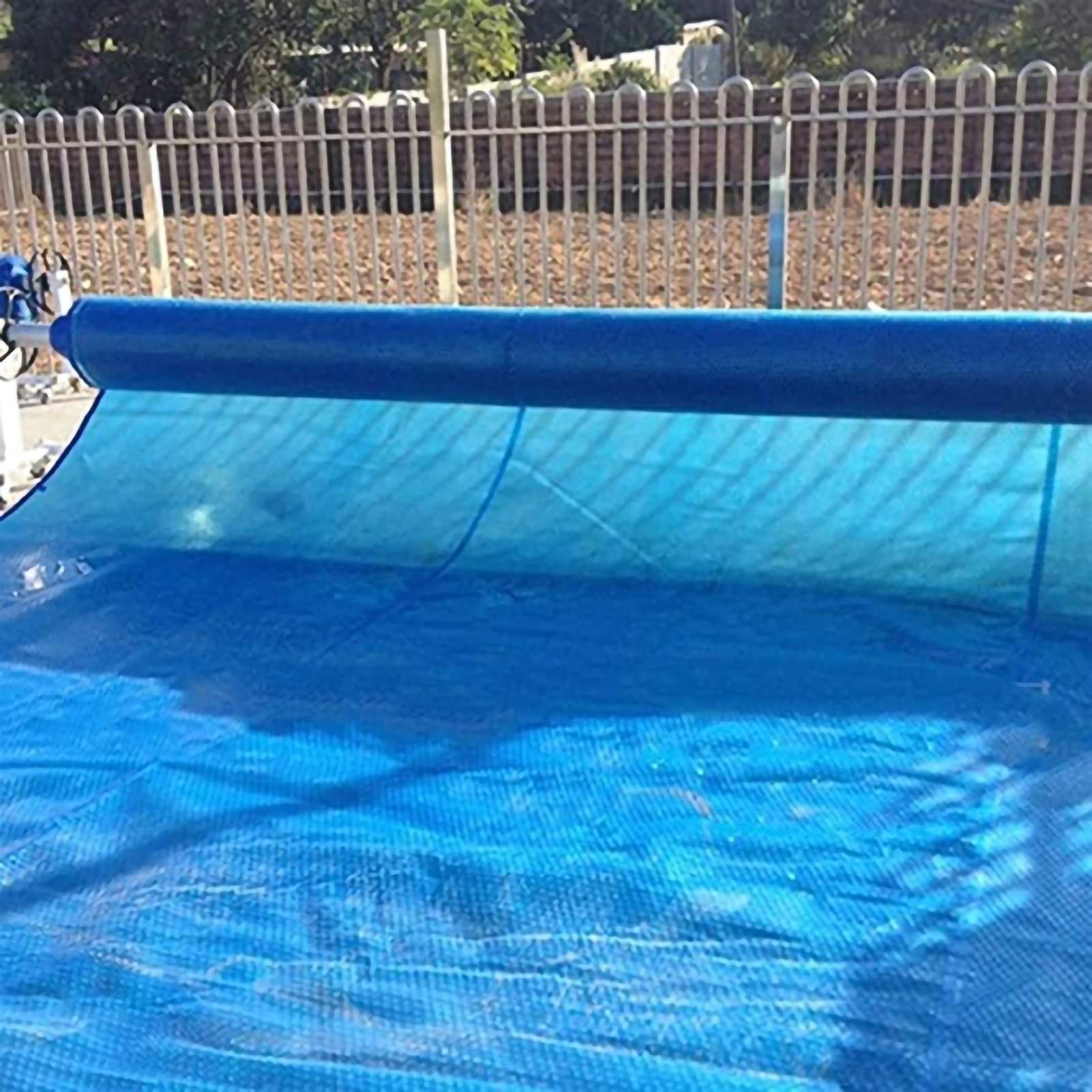 Solar Pool Cover 5m x 8m (16ft x 26ft) - UV Protection, Heat Insulation, Foldable Bubble Film for Inground & Above Ground Swimming Pools - Perfect for Energy Savings and Extended Swimming Season