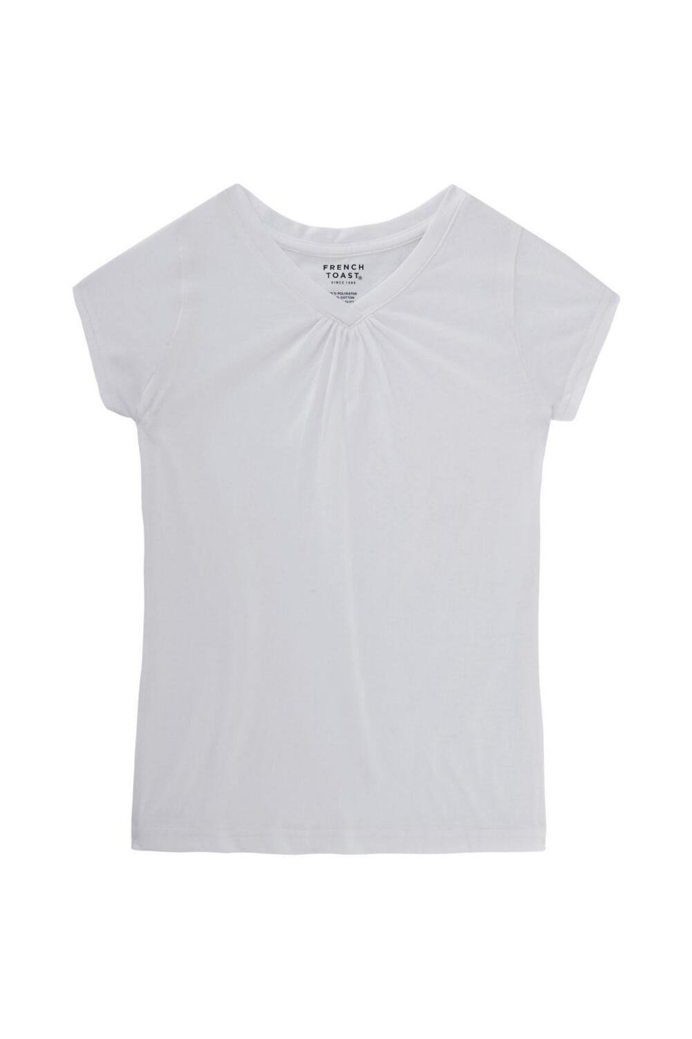 French Toast Girls Short Sleeve V-Neck T-Shirt - Soft Cotton Tee for Kids - Perfect for School, Playdates & Everyday Wear